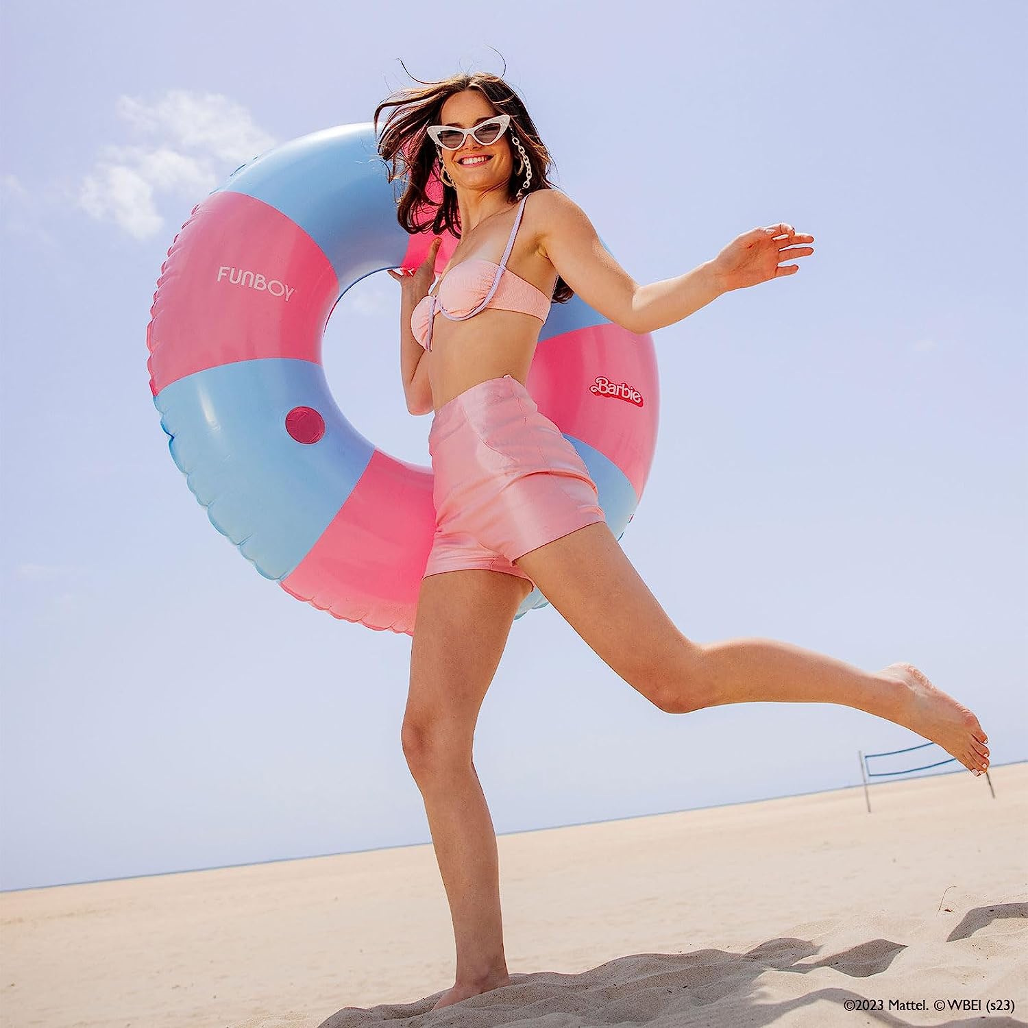 FUNBOY & Barbie Official Pool Float - Pink/Blue
