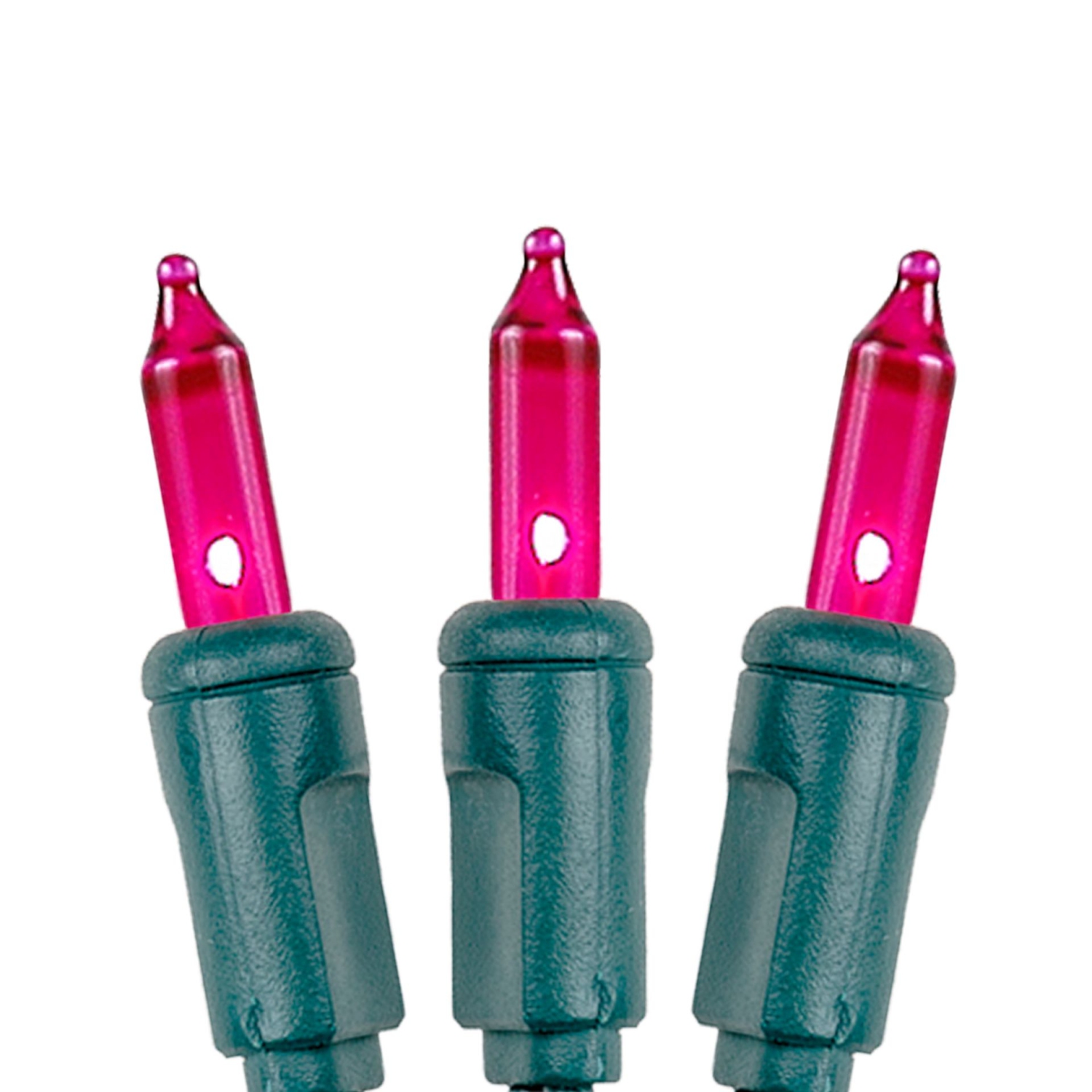 Lumières de Noël de fantaisie de 50 pi, 100 mini lumières de Noël, fil vert, lumière de Noël traditionnelle vert rétro, espacement de 6&nbsp;po,