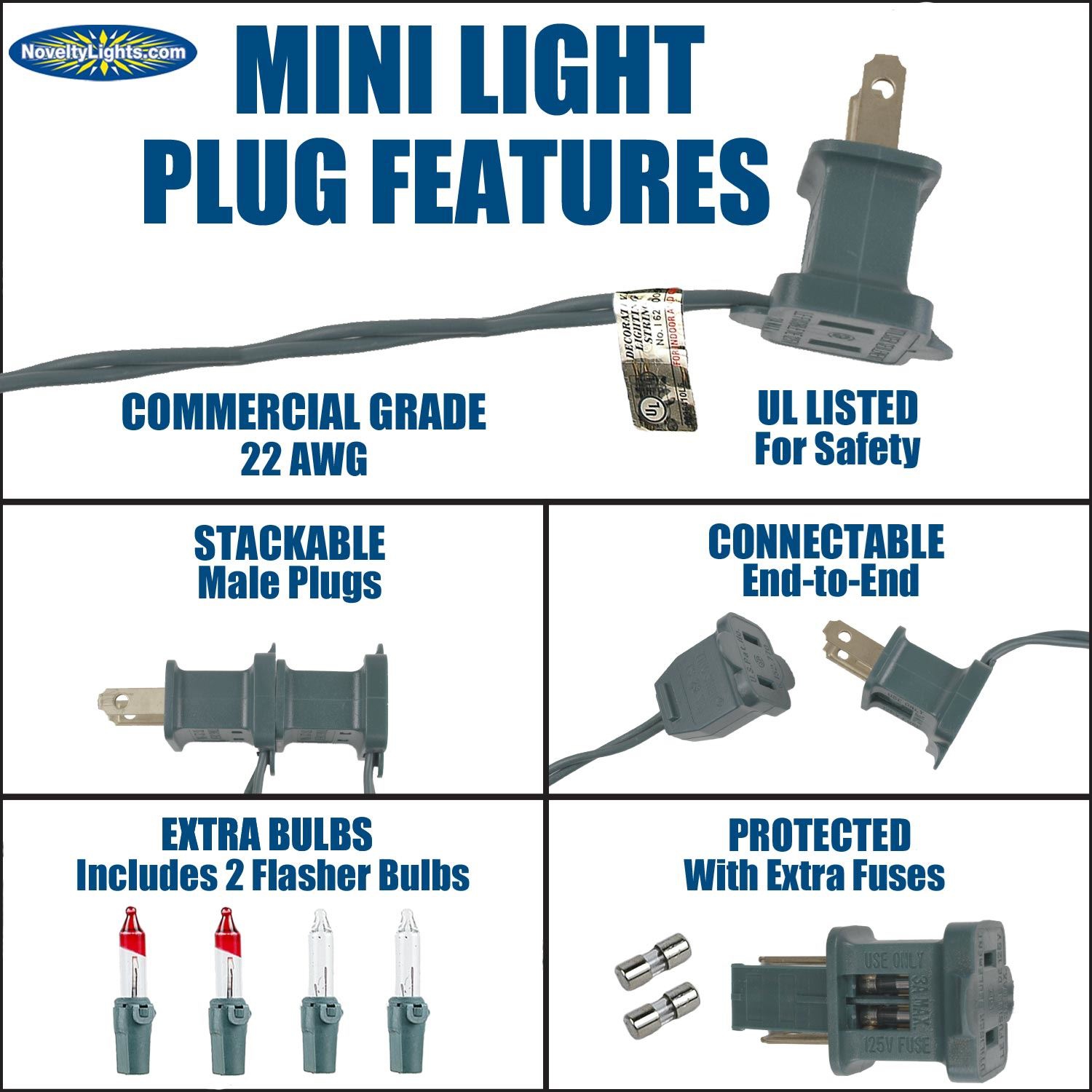 Lumières de Noël de fantaisie de 50 pi, 100 mini lumières de Noël, fil vert, lumière de Noël traditionnelle vert rétro, espacement de 6&nbsp;po,