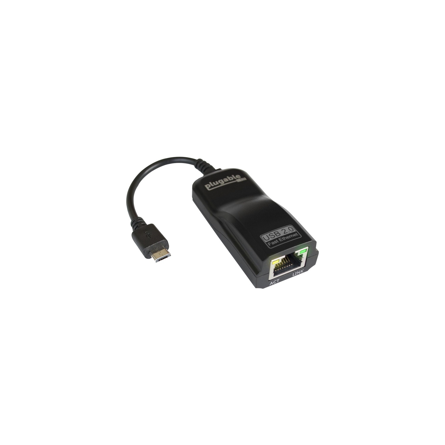 Plugable USB2-OTGE100 USB 2.0 OTG Micro-B to 100Mbps Fast Ethernet Adapter