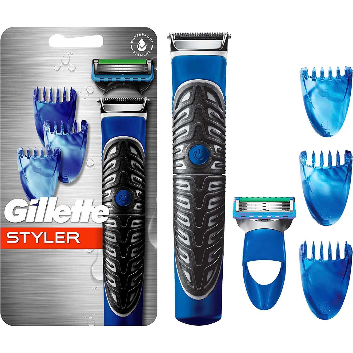 Le rasoir tout usage Gillette Styler | tondeuse à barbe 3 en 1, rasoir et taille-bordures pour hommes - étanche