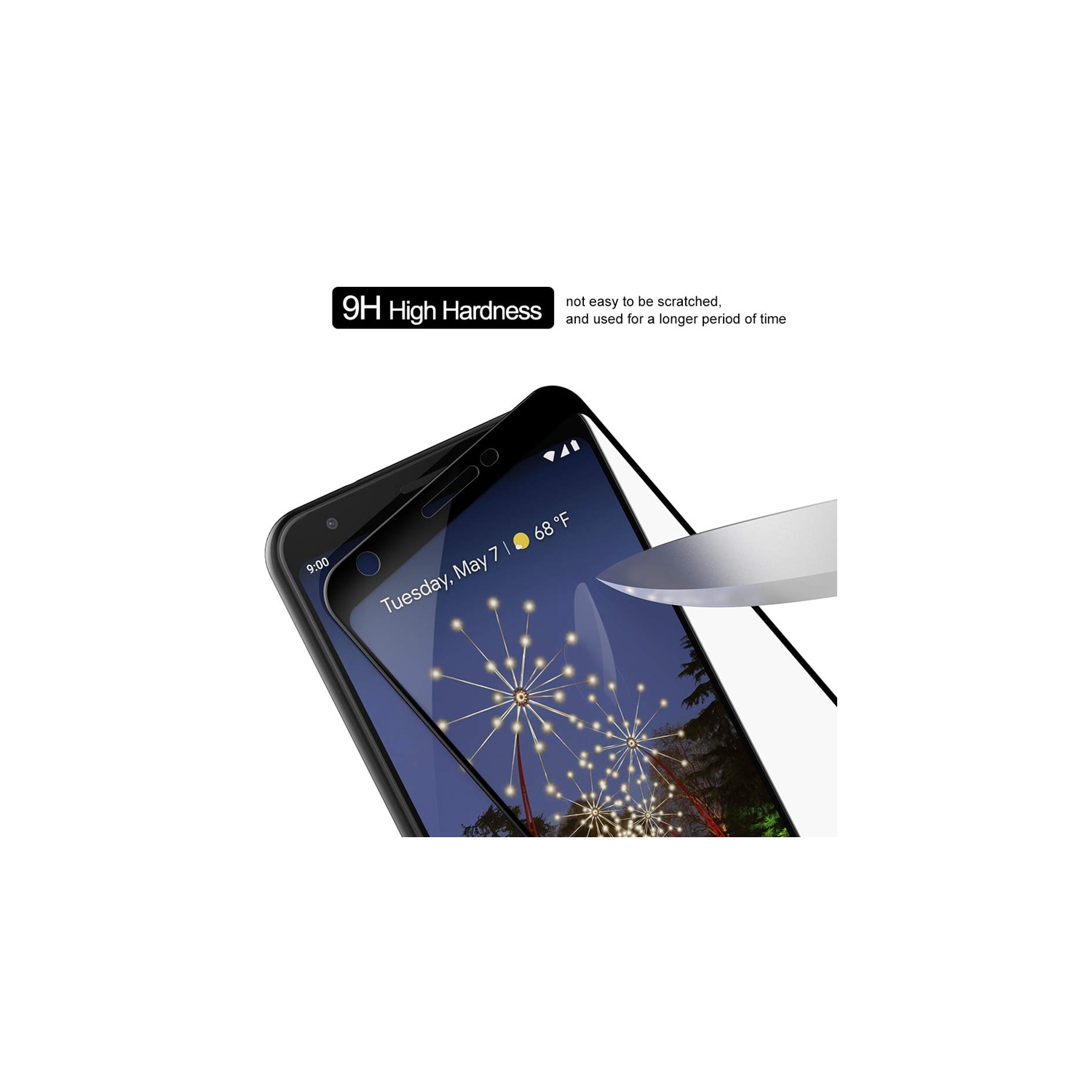 [SuperShield] Protecteur d'écran en verre trempé entièrement incurvé compatible avec les étuis pour Pixel 7 Pro de Google 3D 2022