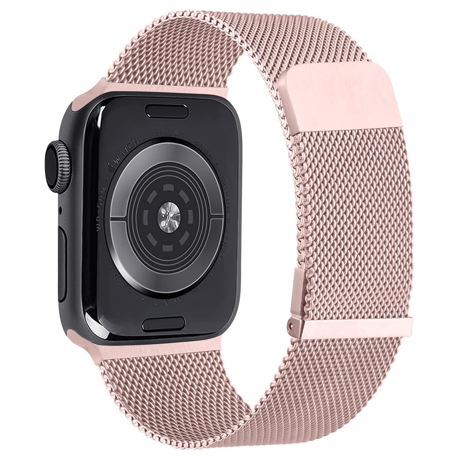 Bracelet en mailles milanaises de SuperShield pour Apple Watch se Ultra Series 8 7 6 5 4 3 2 1&nbsp;mm - Rose doré