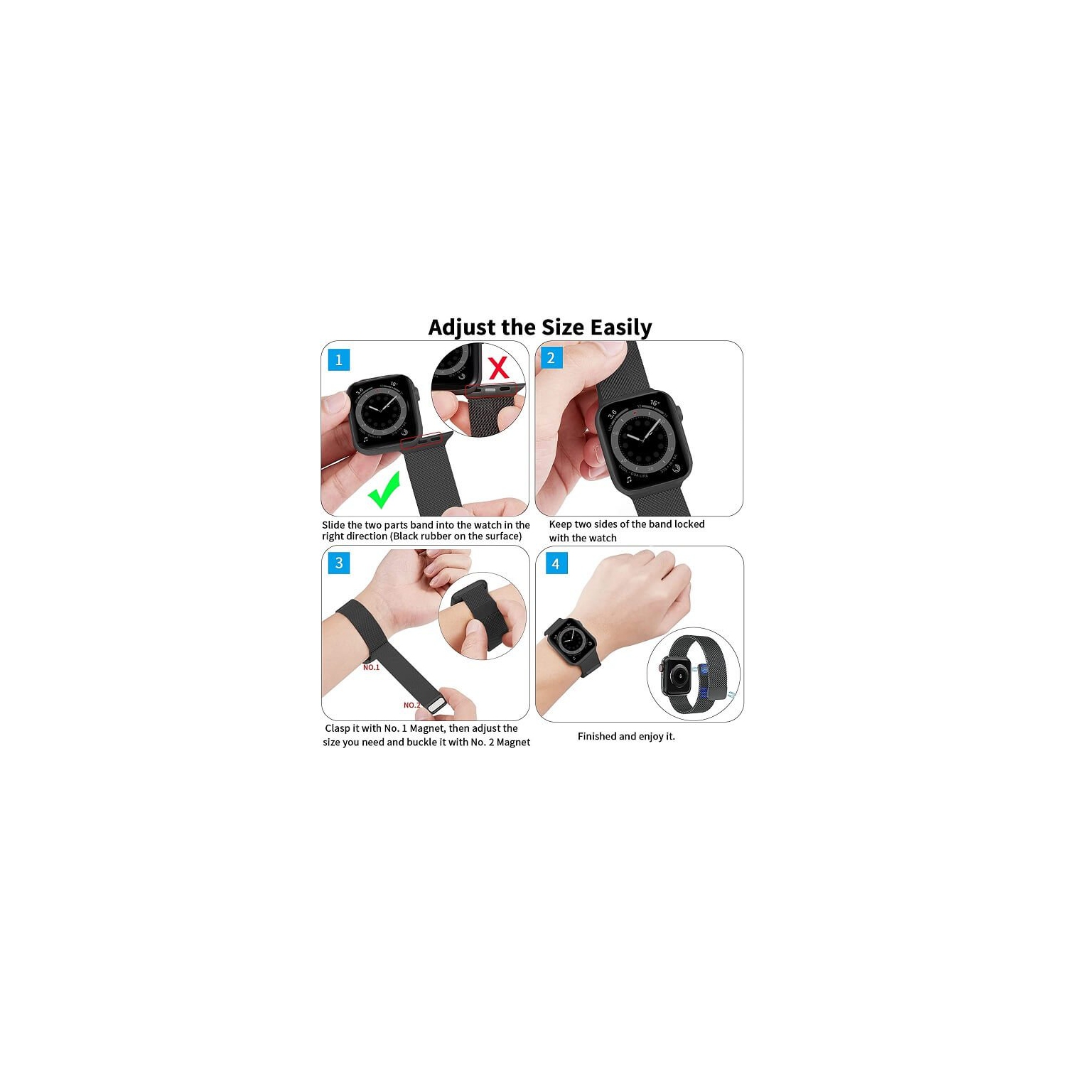 Apple Watch 42/44/45mm Sport Band - Black