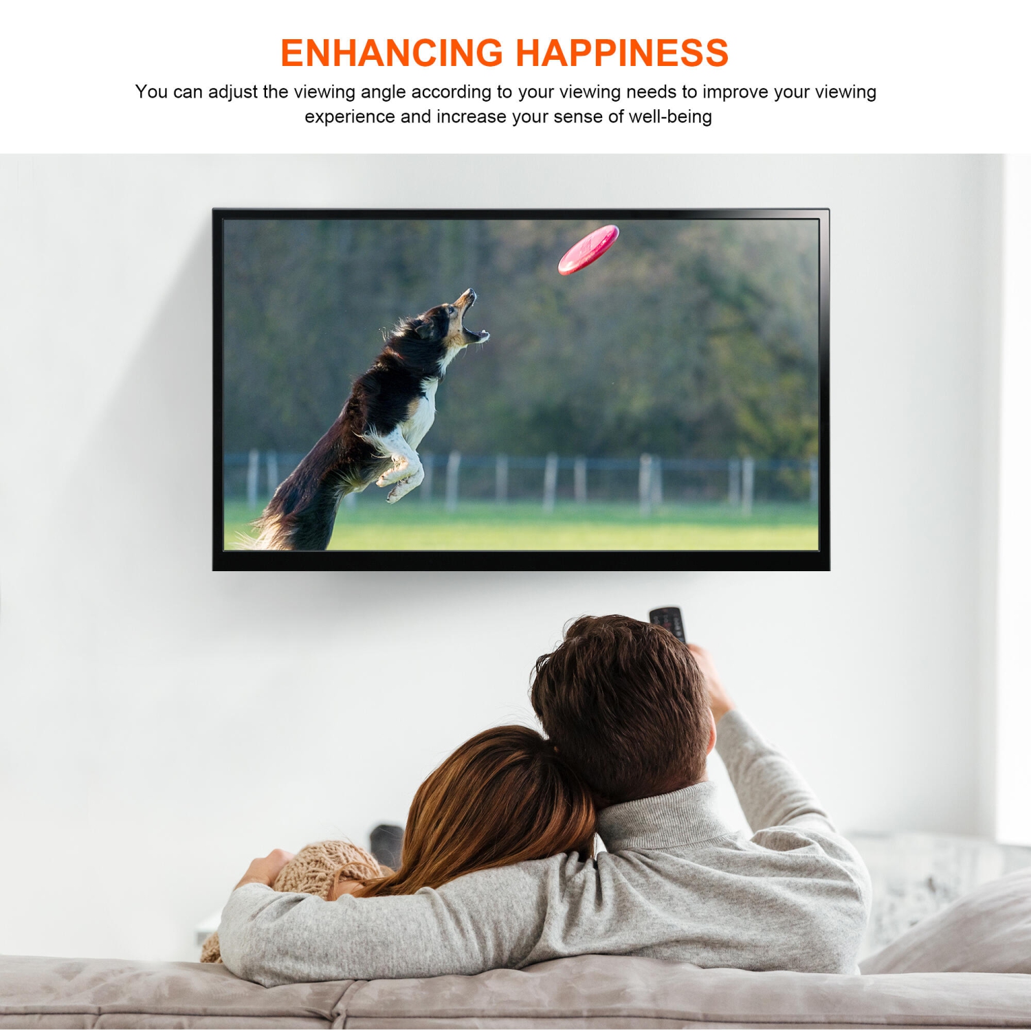 Full Motion Articulating TV Wall Mount for 37-70 inch TVs ,TV Mounts Holds up to 77lbs and Max VESA 600 x 400mm