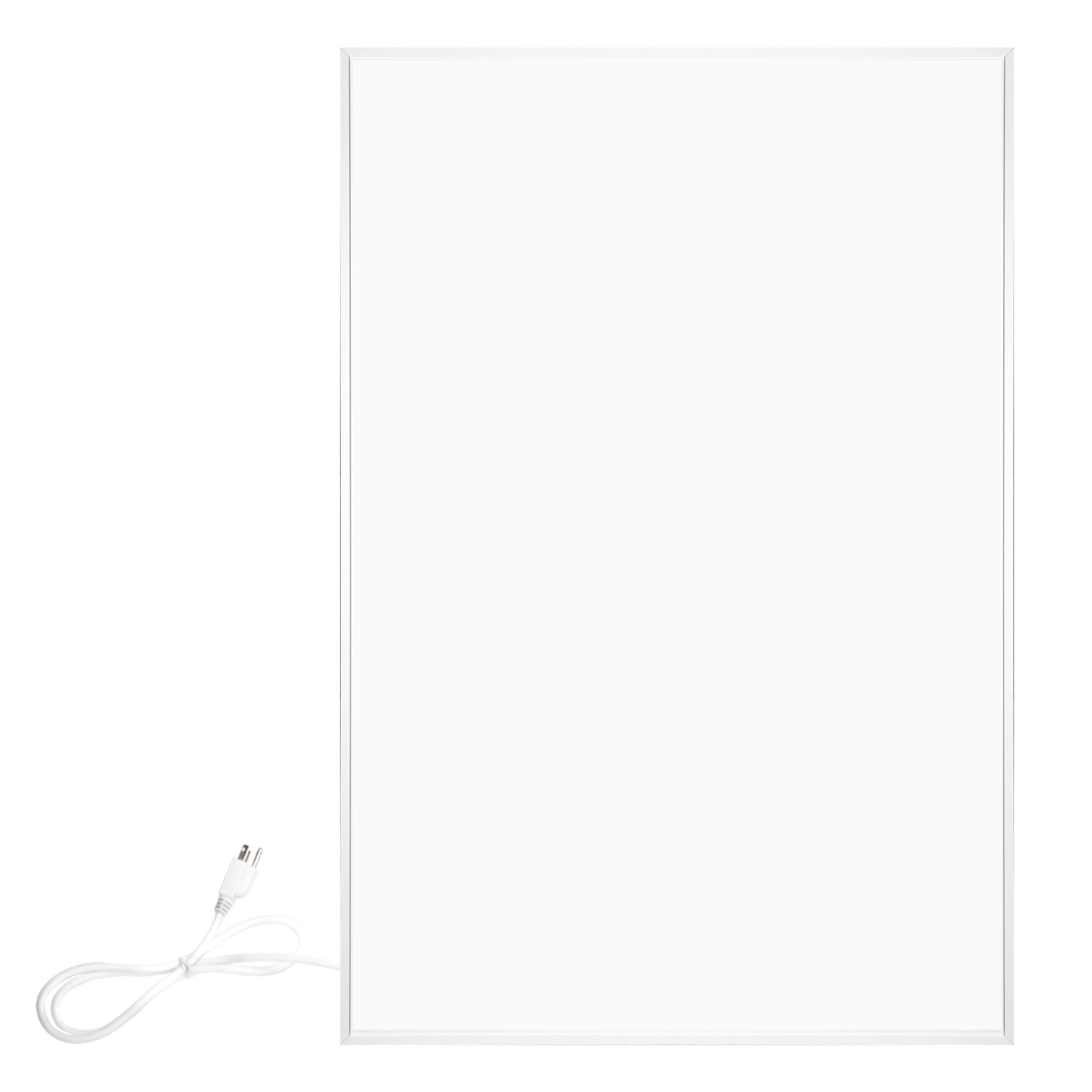 Warmlyours – radiateur à panneau radiant Ember Flex, blanc, enfichable ou câblé, 500&nbsp;W, 35 x 24 po