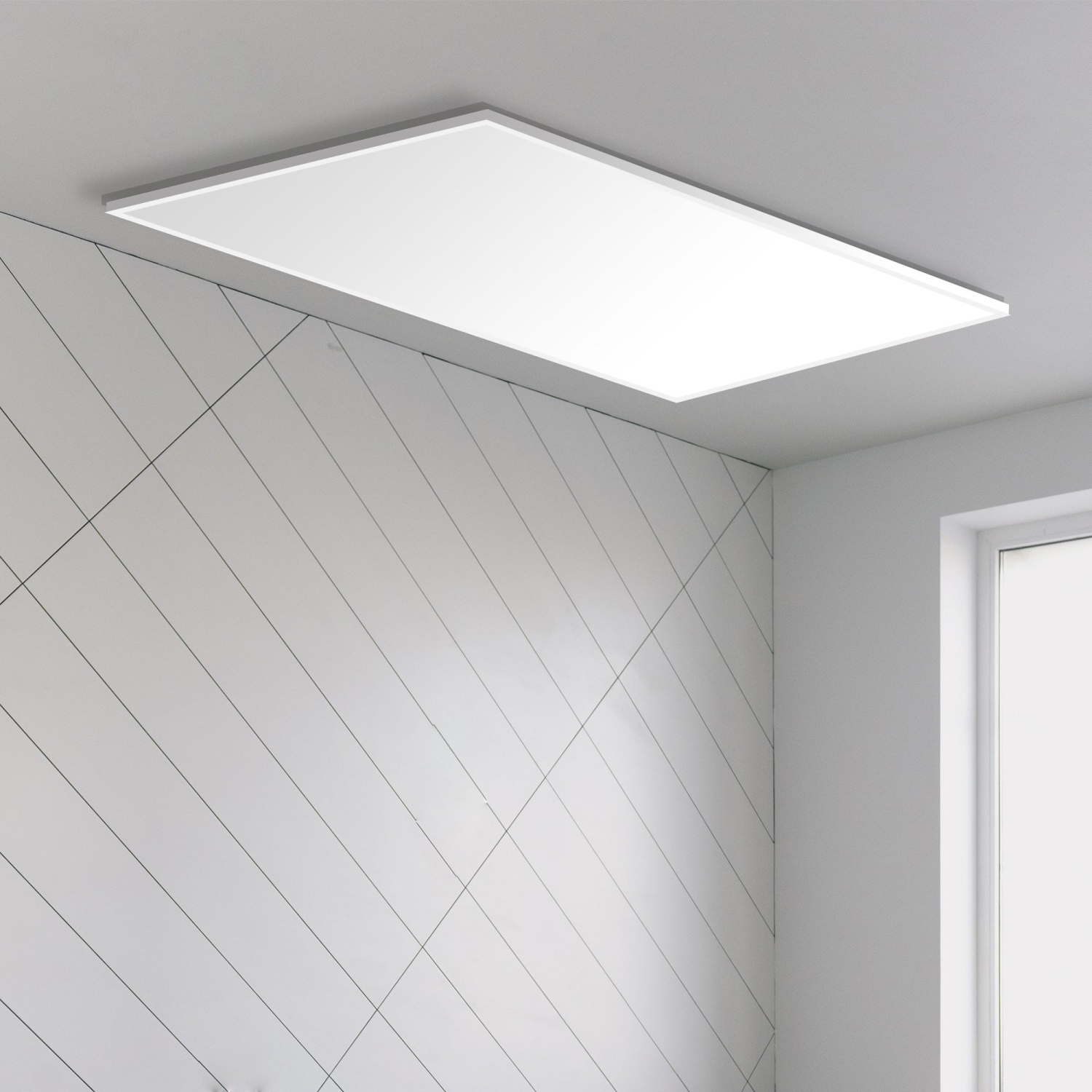 Warmlyours – radiateur à panneau radiant Ember Flex, blanc, enfichable ou câblé, 500 W, 35 x 24 po