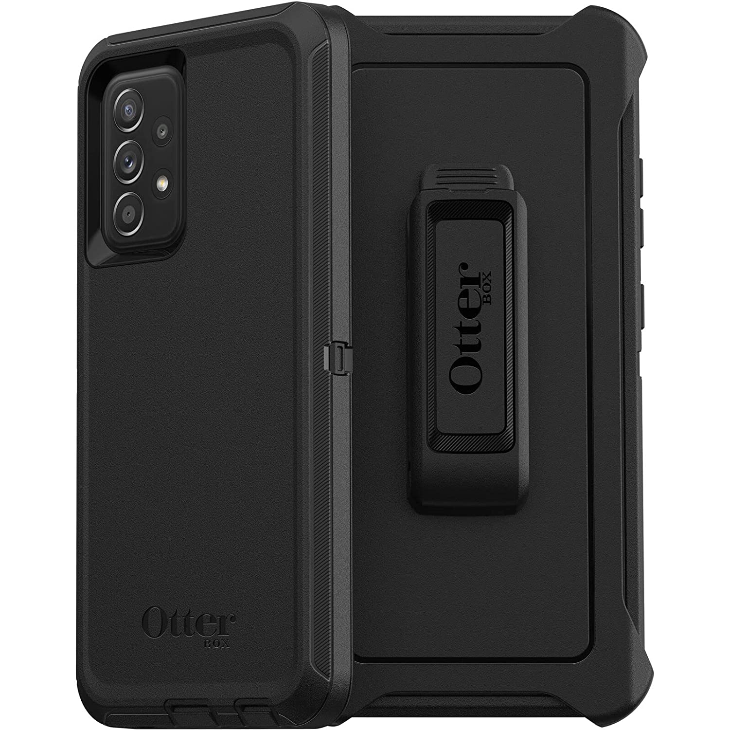 OtterBox Defender Series Screenless Edition Case for Galaxy A52 5G, Black