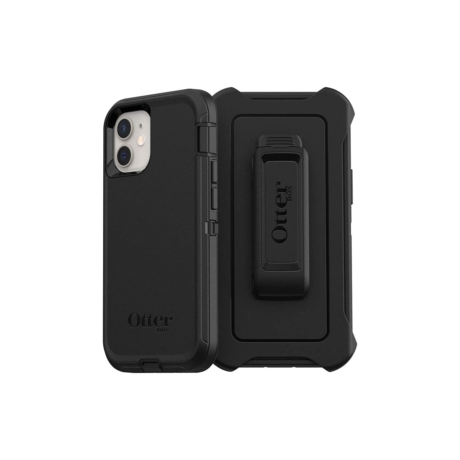 OtterBox Defender Screenless Series Case & Holster for iPhone 12 Mini, Black