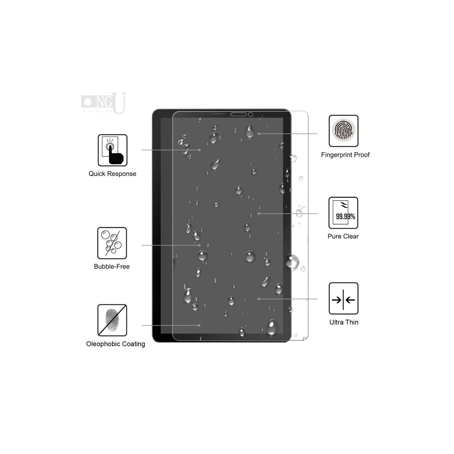 SuperShield Screen Protector for Samsung Galaxy Tab A7 Lite 8.7 inches 2021, Tempered Glass, Anti-Scratch Film Guard, Case Friendly with S-Pen Stylus