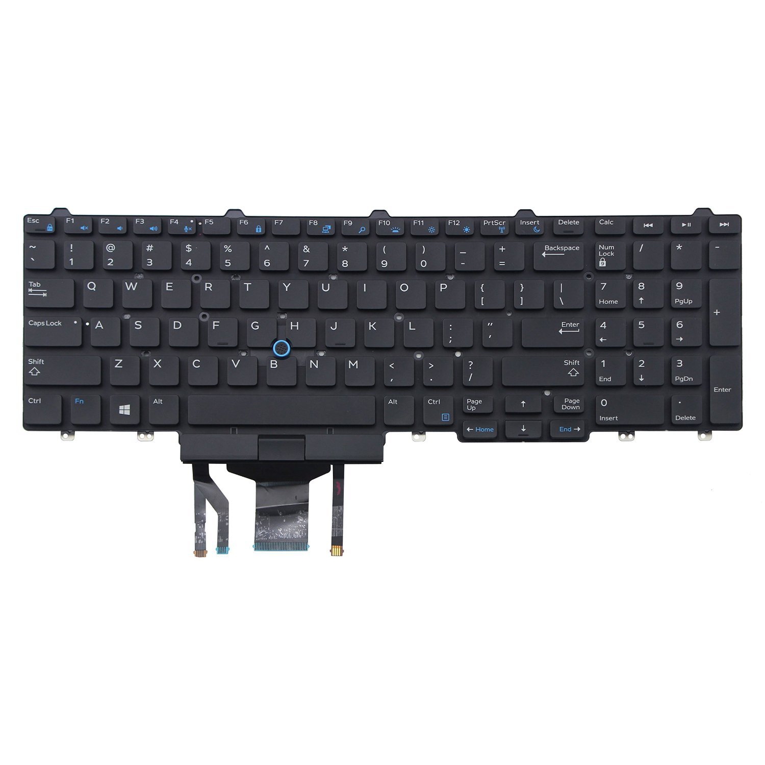 Clavier de remplacement pour ordinateur portatif Latitude 5580 5590 E5550 E5570 Precision 3510 3520 de Dell&nbsp;avec rétroéclairage et point de