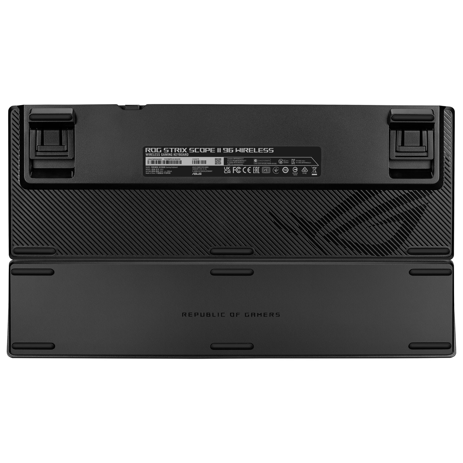 Clavier de jeu Bluetooth mécanique rétroéclairé NX Snow ROG Scope II 96 d'ASUS - Noir