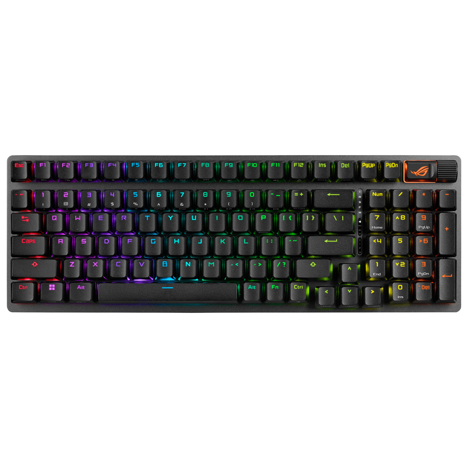 Clavier de jeu Bluetooth mécanique rétroéclairé NX Snow ROG Scope II 96 d'ASUS - Noir