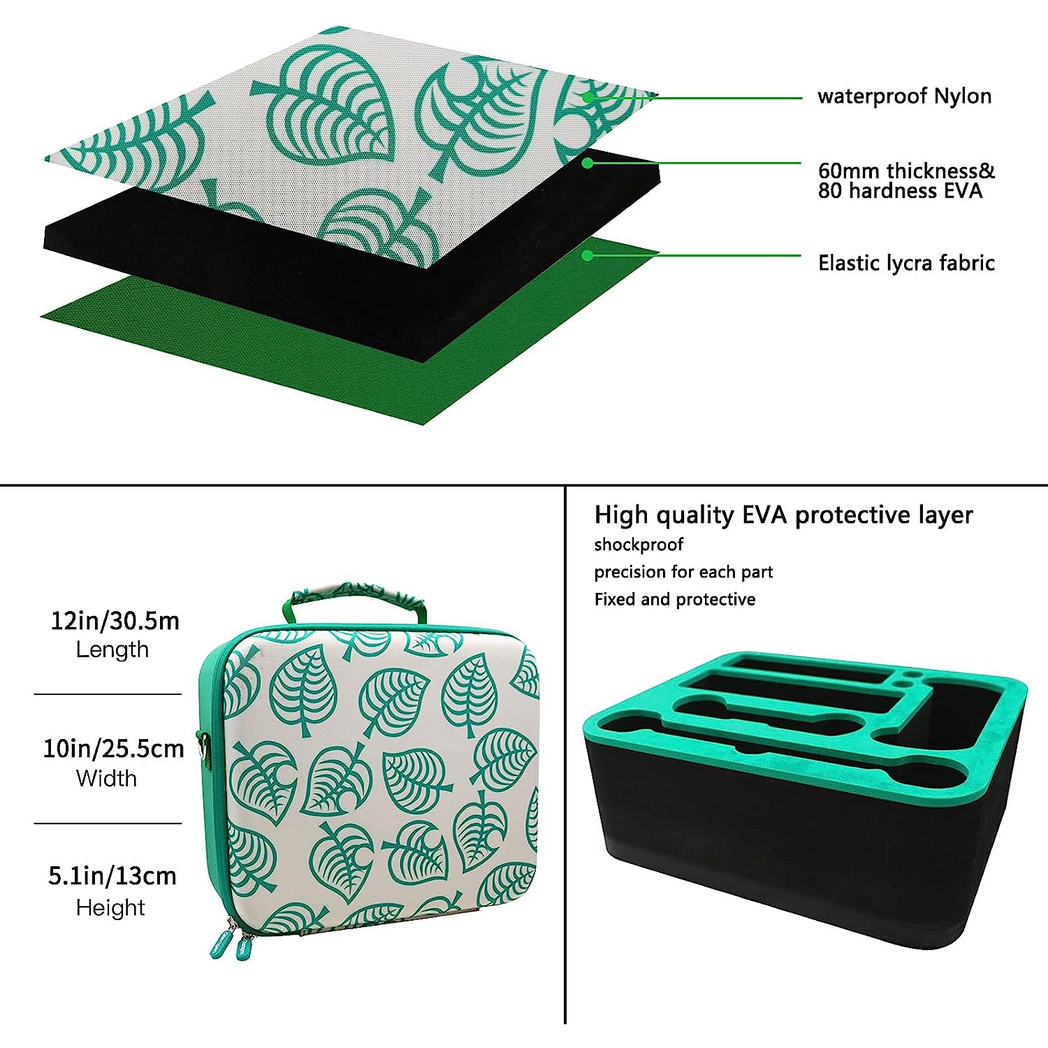 Étui de transport pour Nintendo Switch/Switch DELO, sac messager rigide portatif de voyage tout protecteur à doublure douce 21 jeux pour Switch