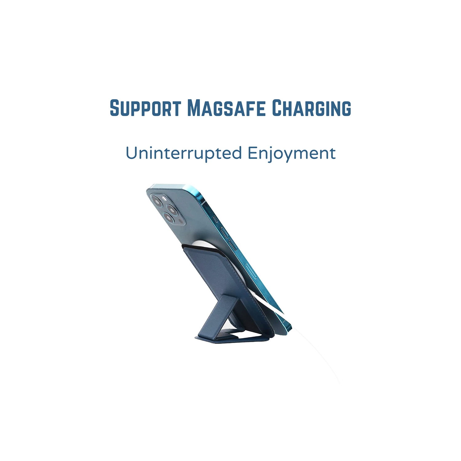 Étui-portefeuille MagSafe avec support pour carte de téléphone étui en cuir magnétique pour iPhone 14 13 12 Pro Max dos avec béquille