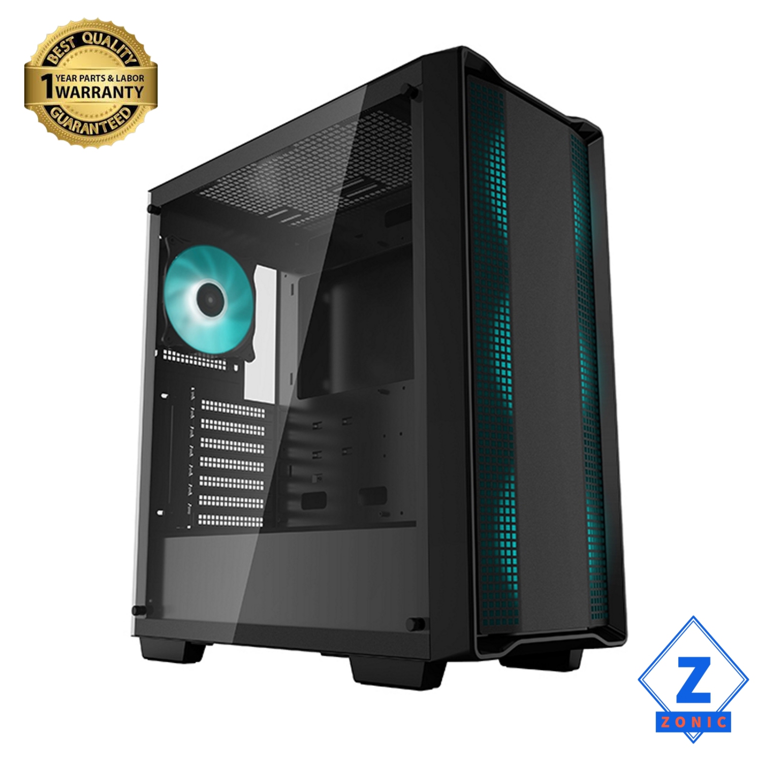 Gaming Zonic Custom PC- AMD Ryzen 7 5700, Asus GeForce RTX 4060 , 32 GB RAM, 1TB M.2 SSD, Gaming Keyboard Kit, Windows 11 Home