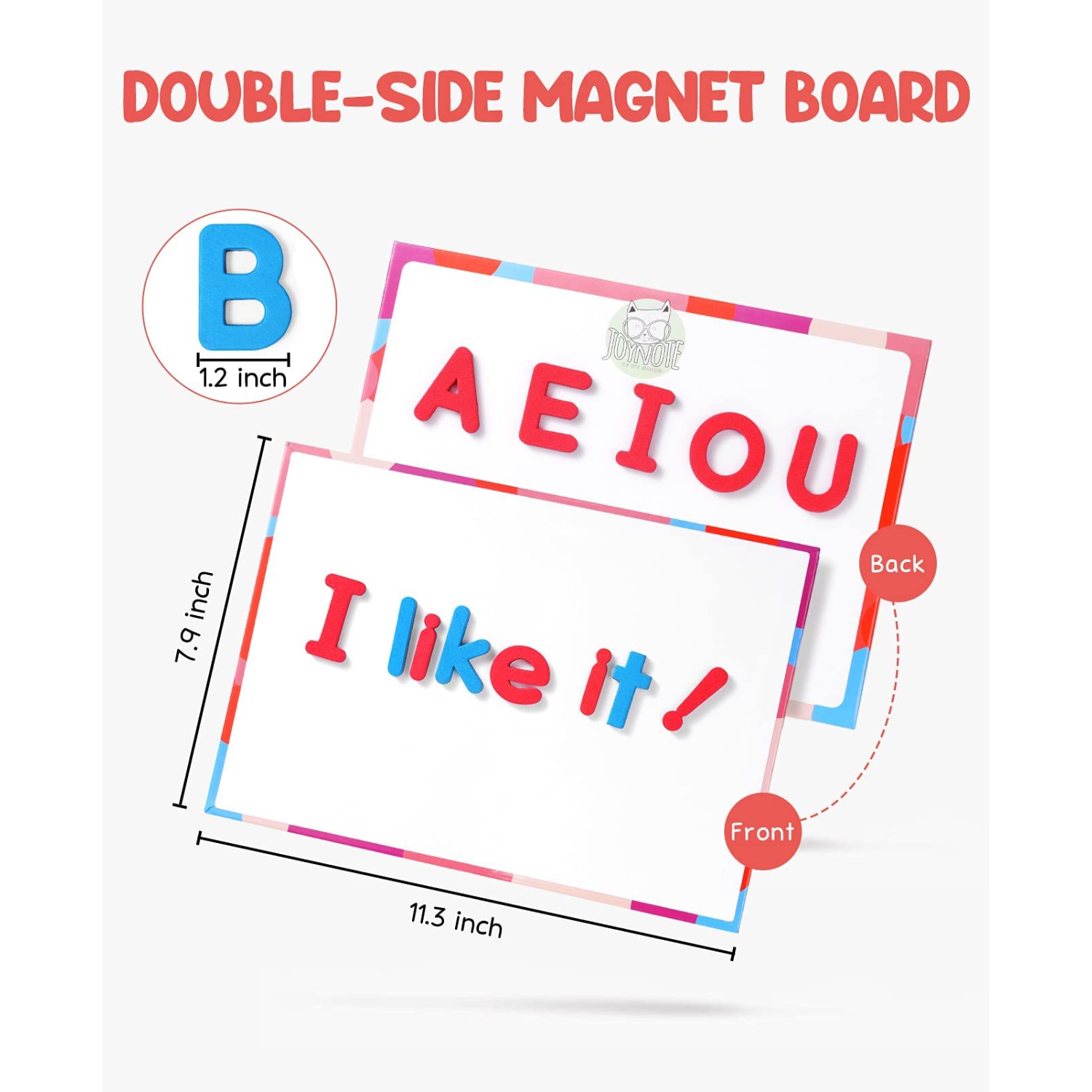 Classroom Magnetic Letters Kit 234 Pcs with Double-Side Magnet Board - Foam Alphabet Letters for Kids Spelling and Learning