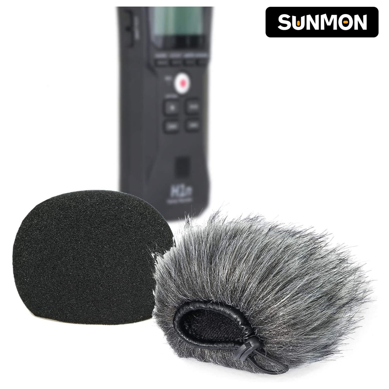 Filtre anti-souffle en mousse et pare-vent à fourrure pour enregistreur Handy H1n et H1 de Zoom, ensemble de 2 pare-vent en mousse pour l'extérieur