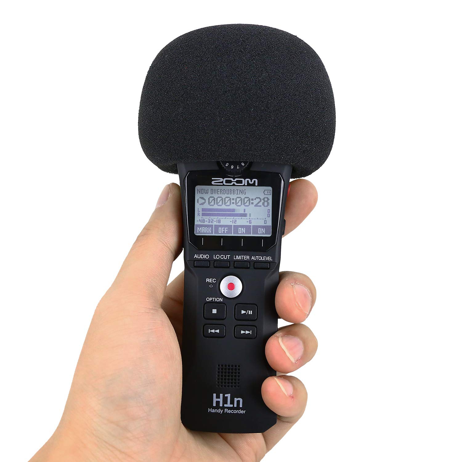 Filtre anti-souffle en mousse et pare-vent à fourrure pour enregistreur Handy H1n et H1 de Zoom, ensemble de 2 pare-vent en mousse pour l'extérieur