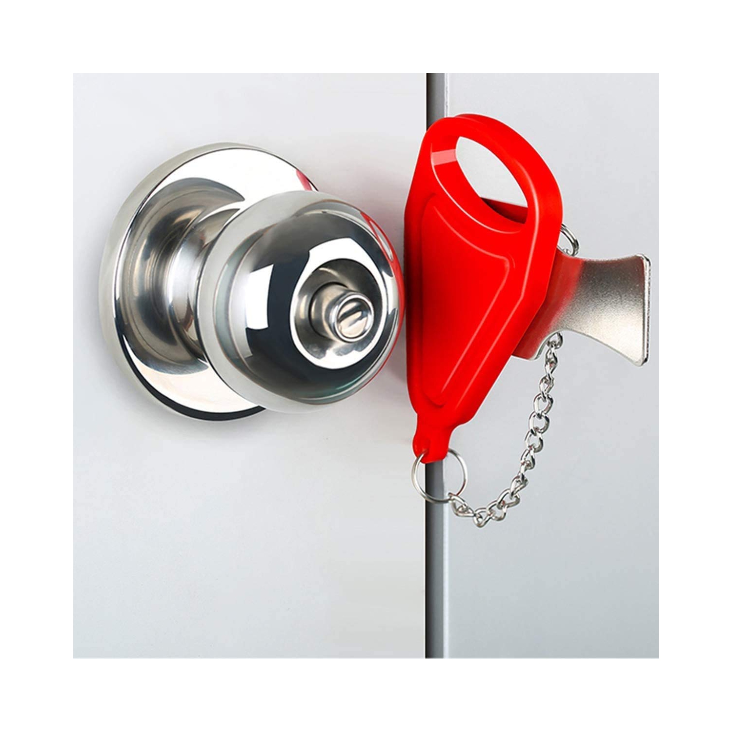 Portable Door Lock for Home and Travel Safety, Travel Lock, Airbnb Lock, Childproof Security Lock, Suitable for Home, Hotel, School, Apartment etc. Living Security Device, Personal