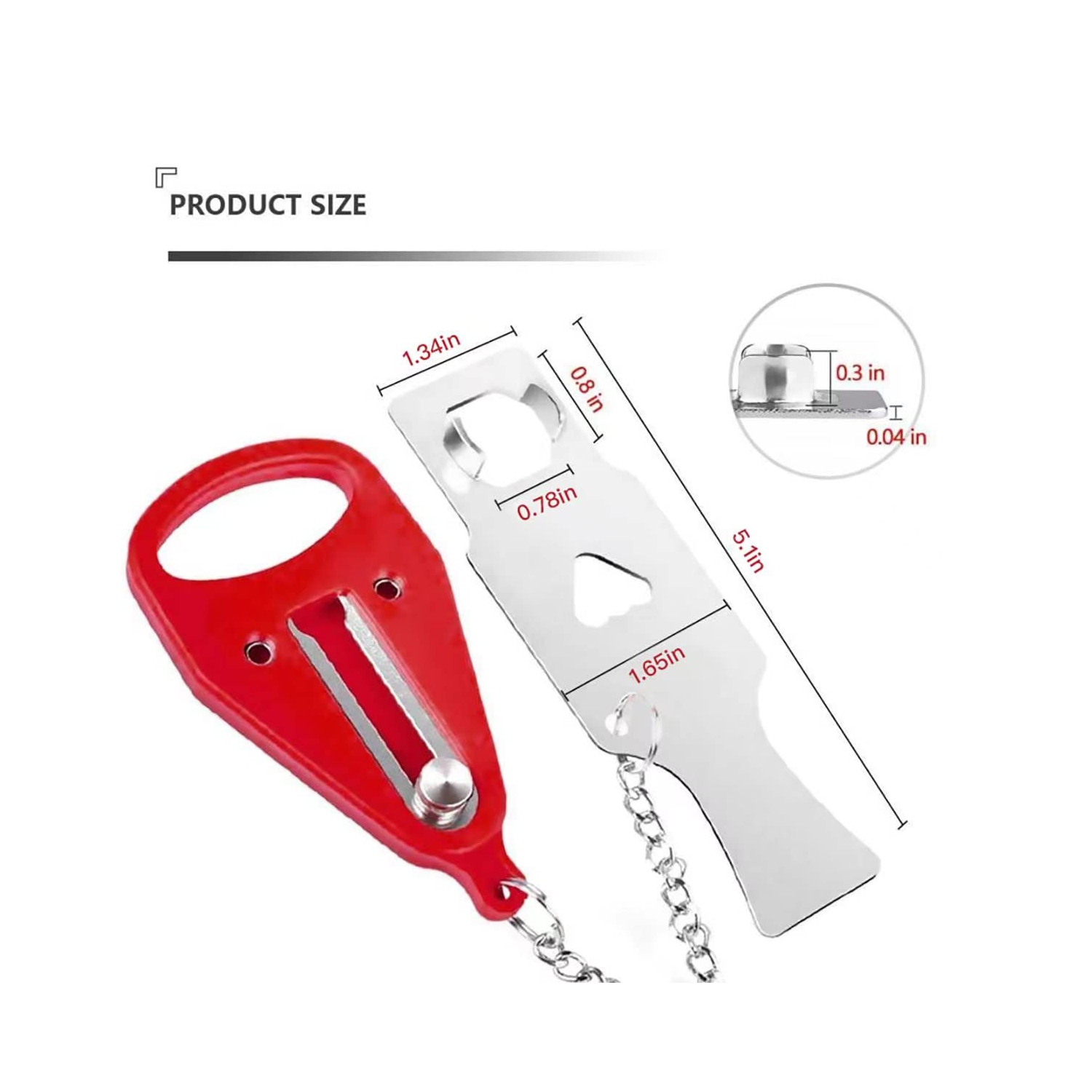 Portable Door Lock for Home and Travel Safety, Travel Lock, Airbnb Lock, Childproof Security Lock, Suitable for Home, Hotel, School, Apartment etc.