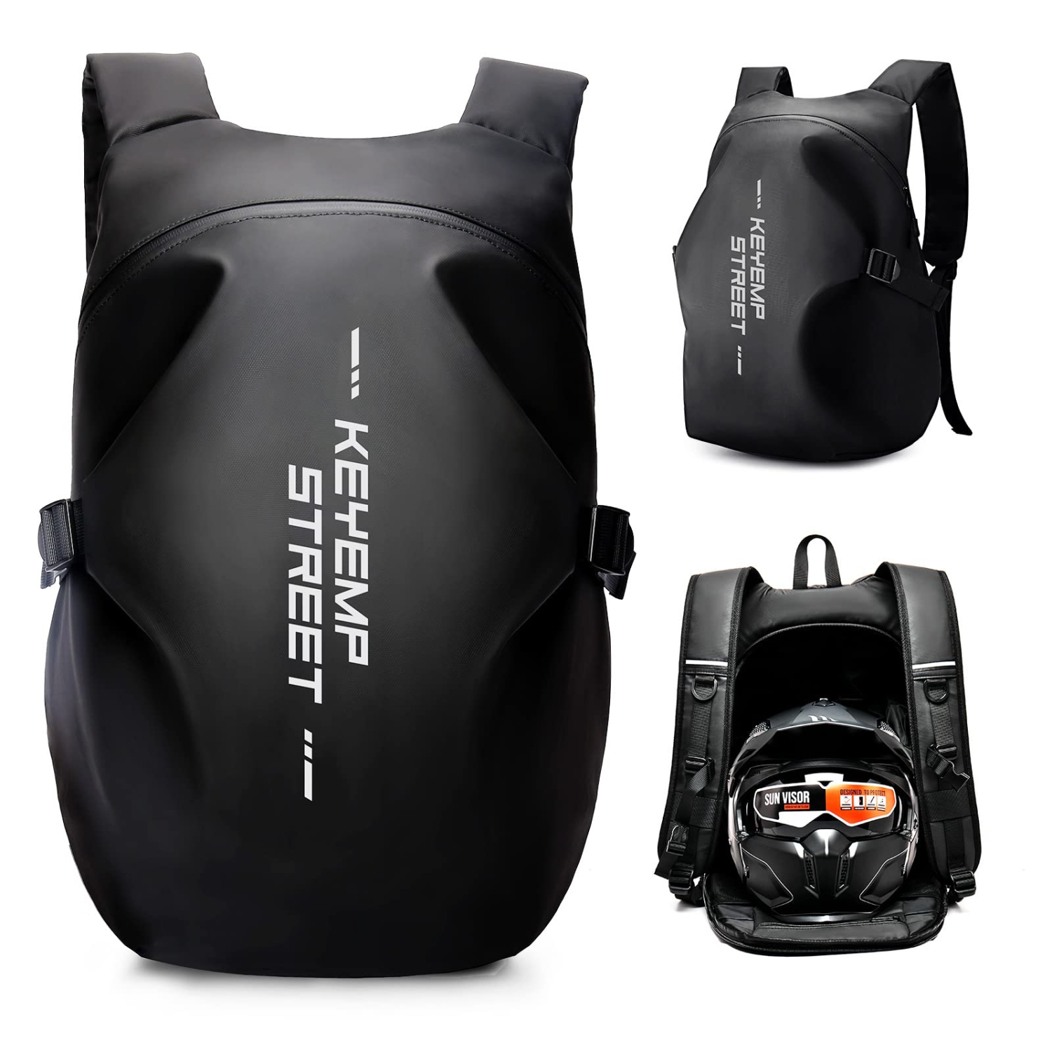 Motorcycle Backpacks for Men Waterproof Helmet Backpack, Motorcycle Accessories, Laptop Bags, Travel Backpacks School Bags