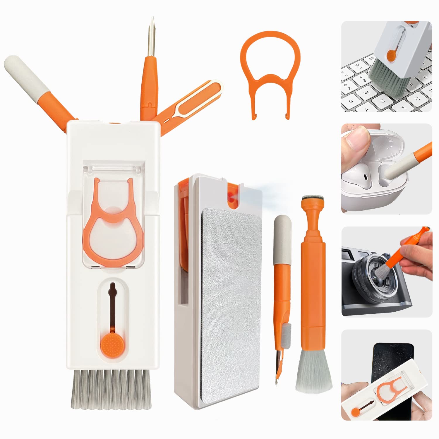11 in 1 Electronic Cleaner Kit, Keyboard Cleaner Kit, Cleaning Pen for Airpods Pro, Screen Cleaner, Multifunctional Cleaning Kits Fit for Keyboards,