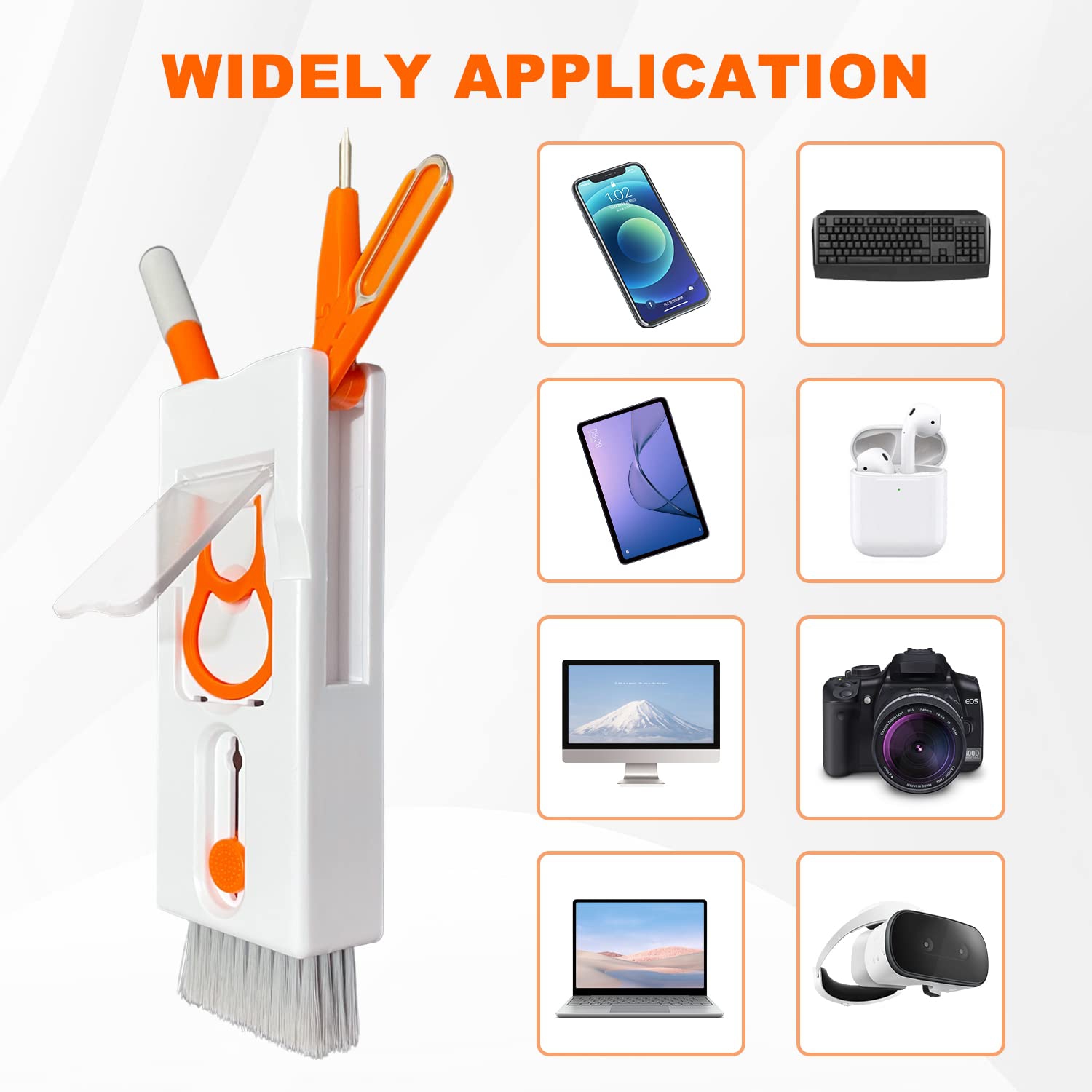 11 in 1 Electronic Cleaner Kit, Keyboard Cleaner Kit, Cleaning Pen for Airpods Pro, Screen Cleaner, Multifunctional Cleaning Kits Fit for Keyboards,