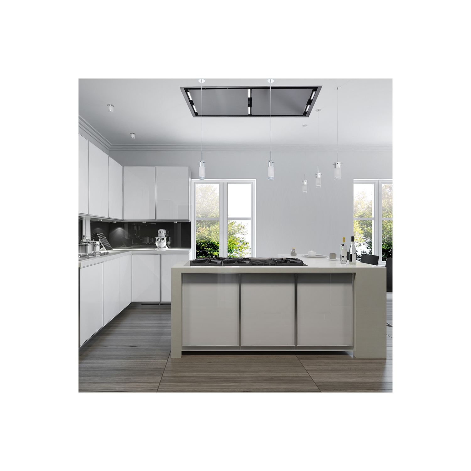 Forno Arezzo Hotte de plafond de 44&nbsp;po en acier inoxydable