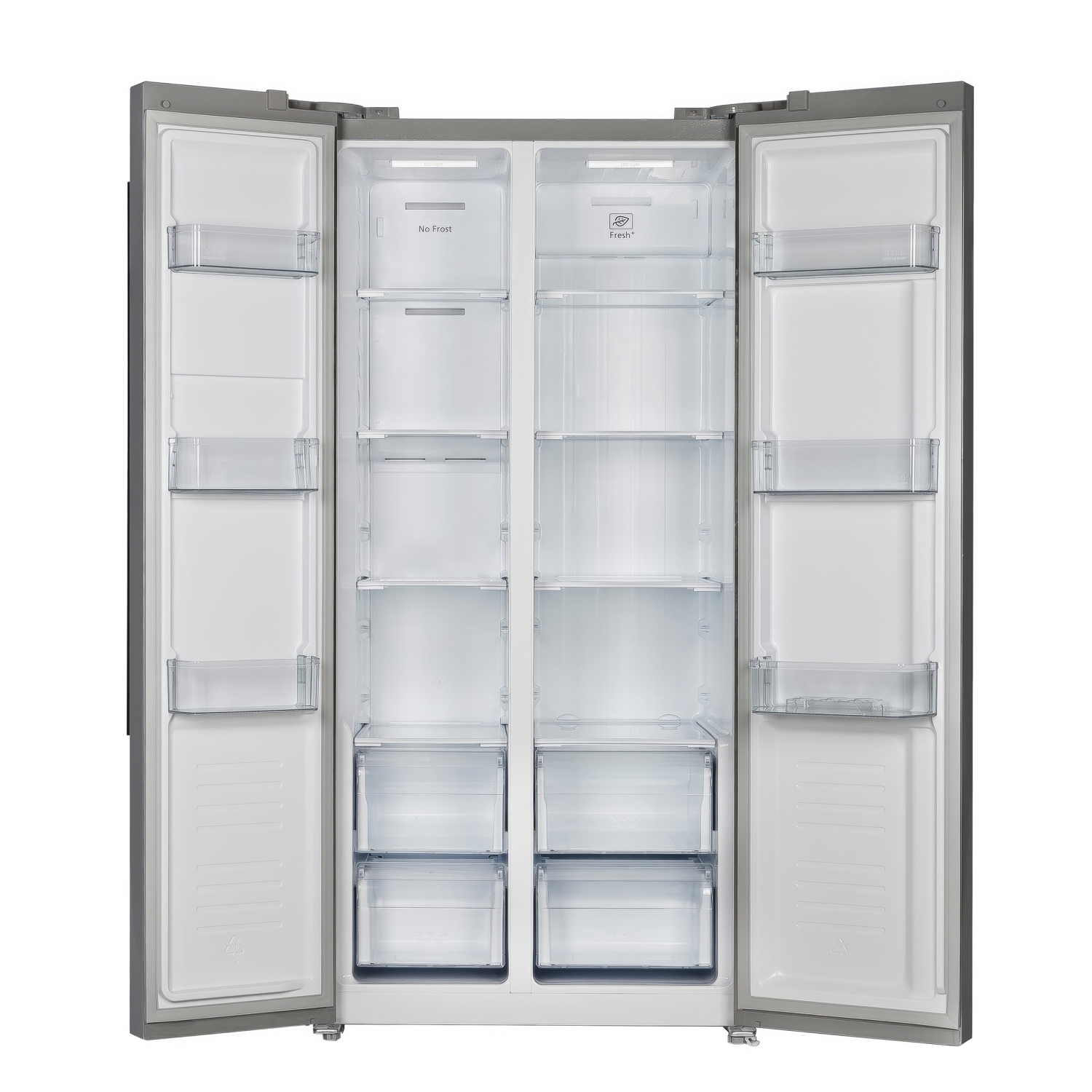 Forno Salerno 33-inch Side-by-Side 15.6 Cu.Ft. Stainless Steel Refrigerator