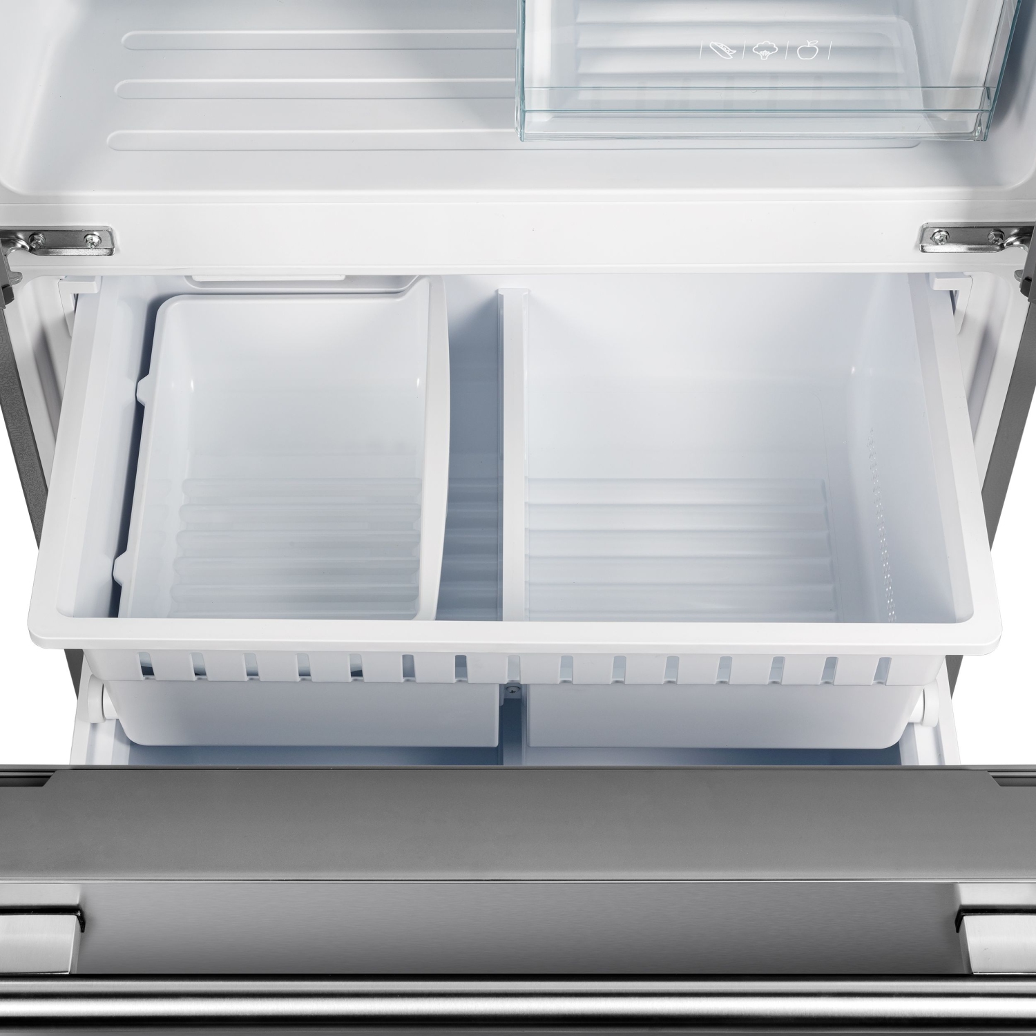 Forno Rizzuto 31-inch French Door Refrigerator/Freezer - VCM Stainless Steel, 17.5 Cu.Ft. with No Frost Technology and Ice Maker