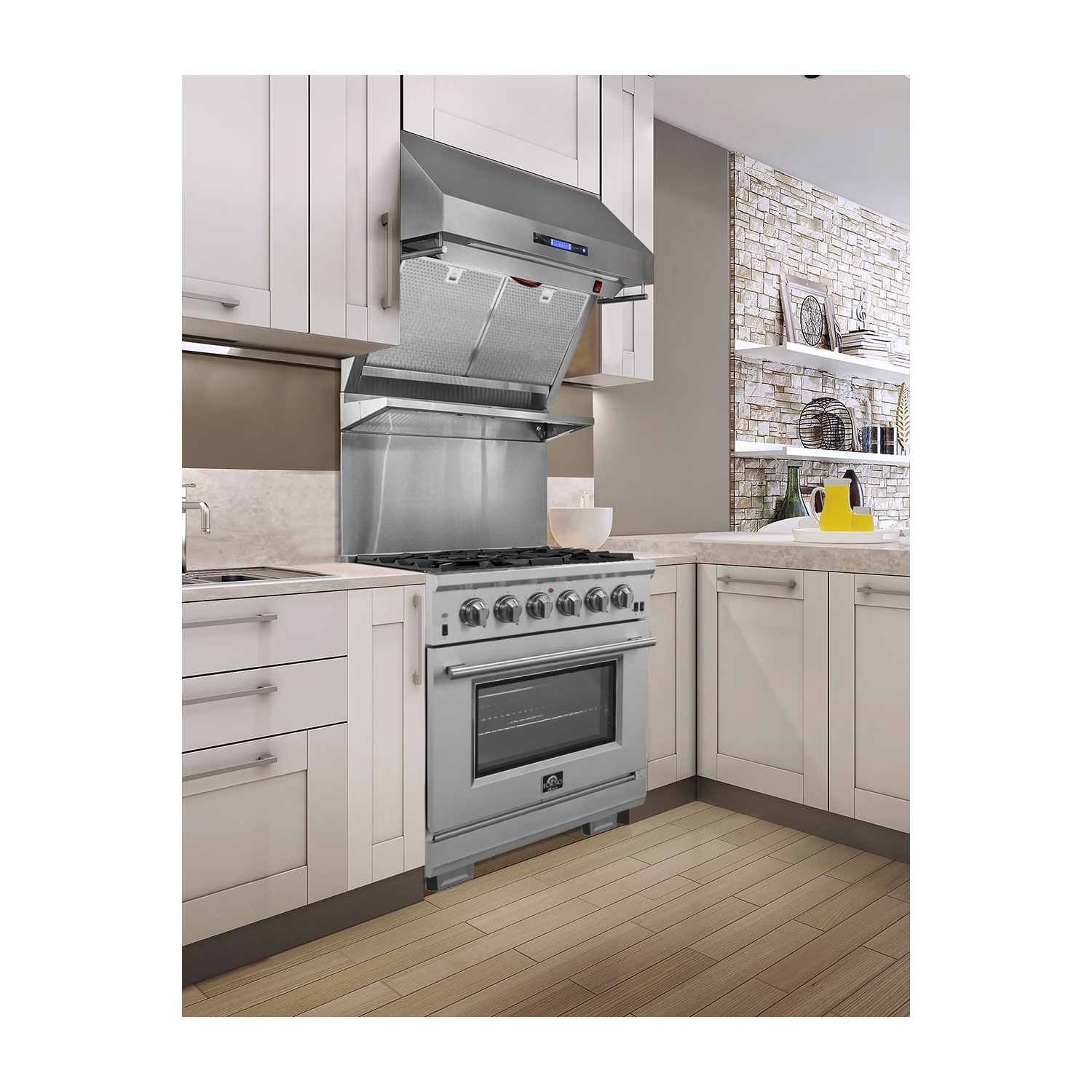 Cuisinière au gaz autonome de 30&nbsp;po Capriasca de Forno