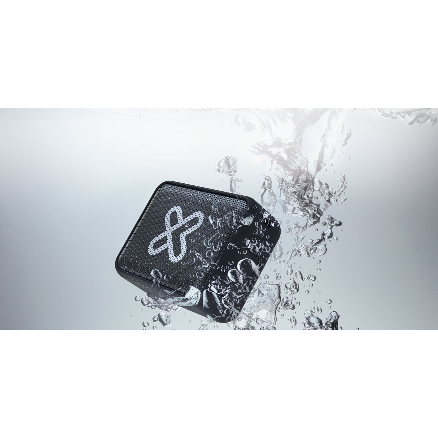 Haut-parleur portatif sans fil Bluetooth IPX7 KBS-025GR Nitro de Klixtrême - Gris