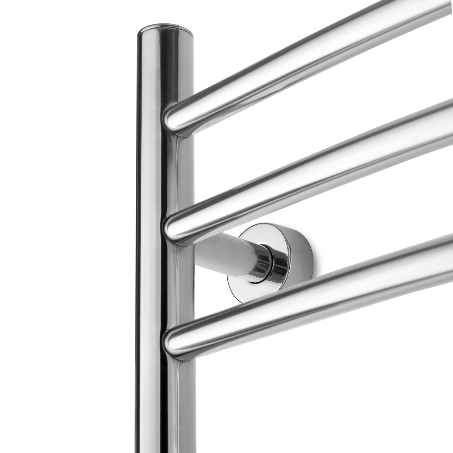 WarmlyYours Riviera Electric Towel Warmer 24"W x 32"H x 6.1"D, Polished, Hardwired or Plug-in