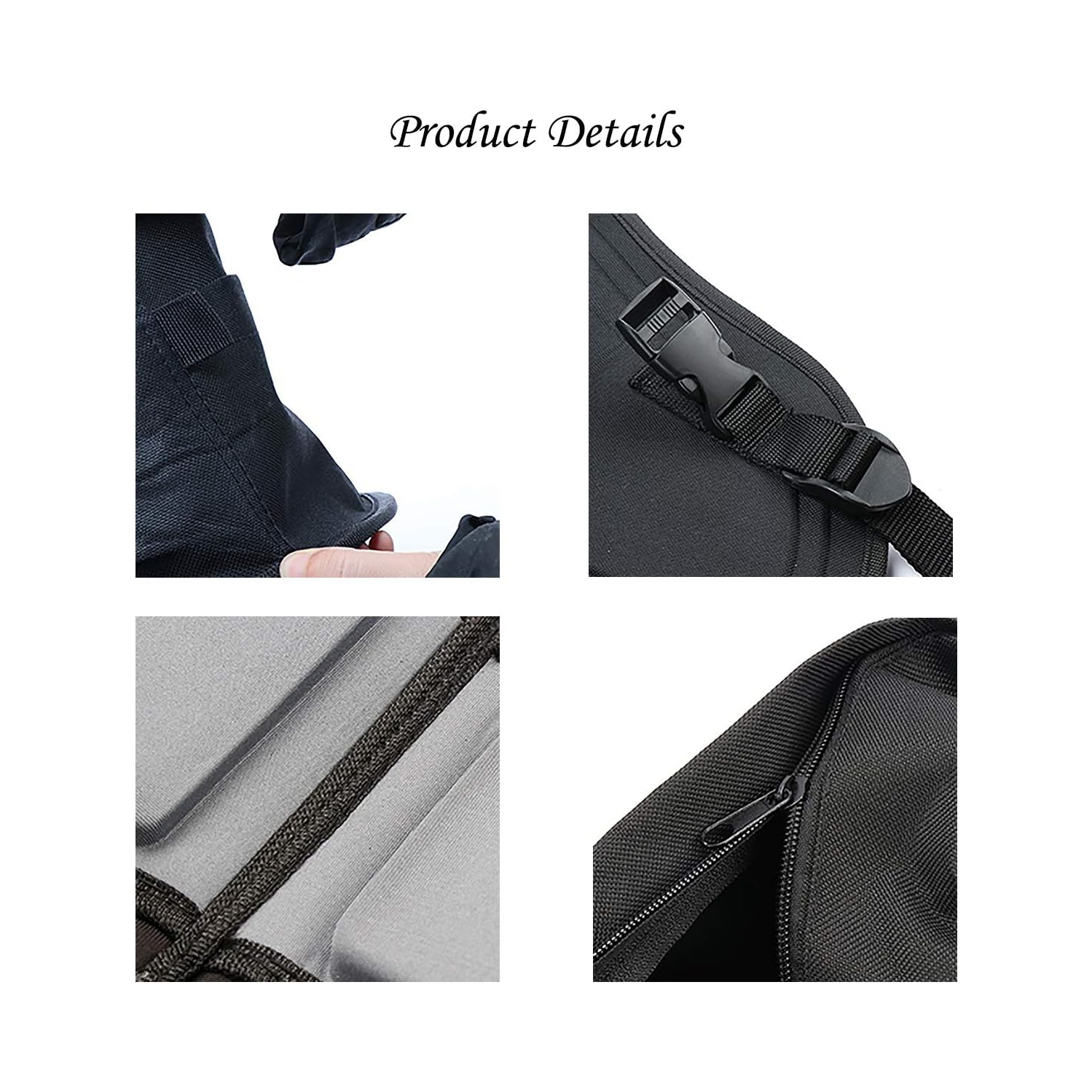 WINGOMART Padded Kayak Seat for Paddle Board with Storage Bag, Canoe, Fishing Boat & Kayaks Adjustable Cushions - Universal Size with Back Support