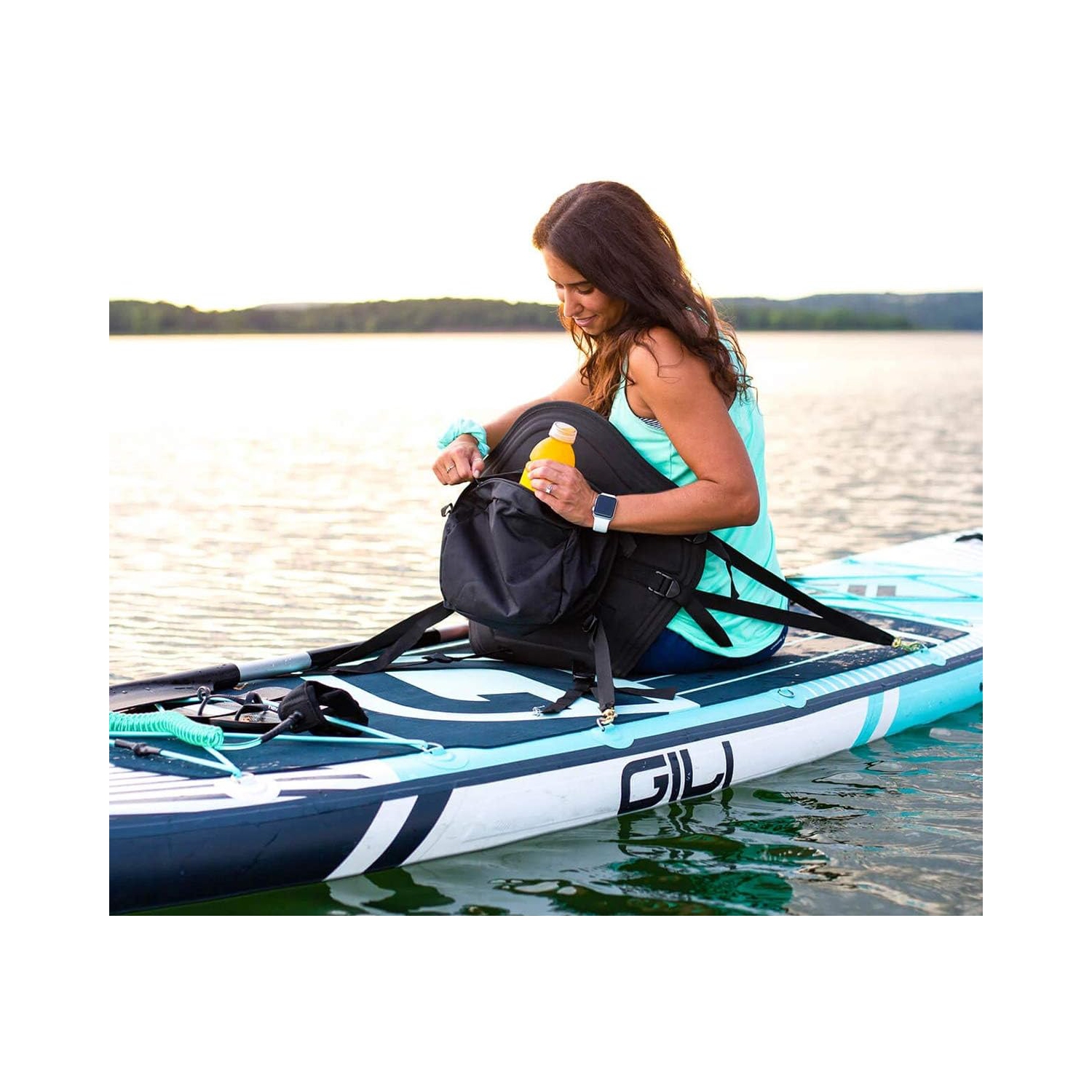 WINGOMART Padded Kayak Seat for Paddle Board with Storage Bag, Canoe, Fishing Boat & Kayaks Adjustable Cushions - Universal Size with Back Support