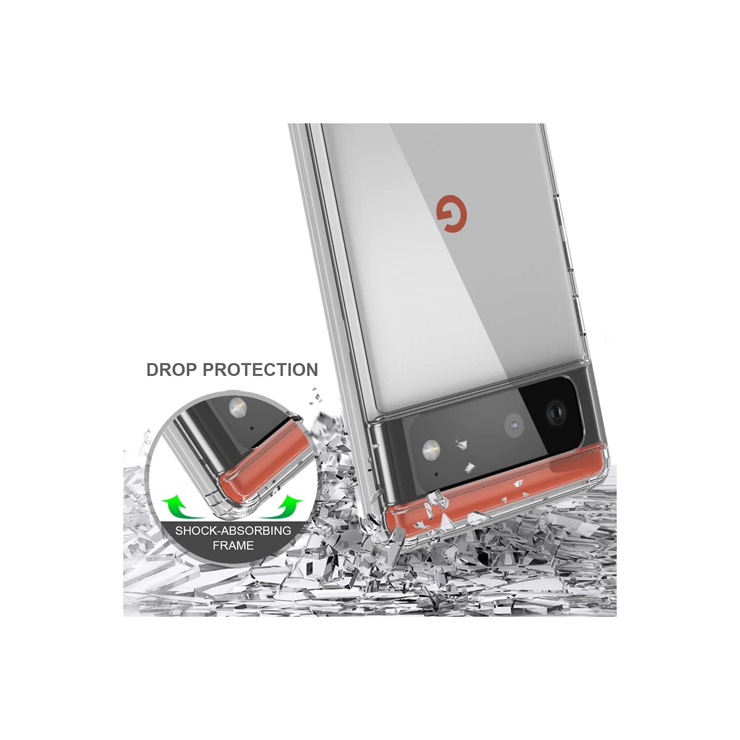 SuperShield Ultra Hybrid Designed for Google Pixel 6 Pro Case [Anti-Yellowing] - Crystal Clear