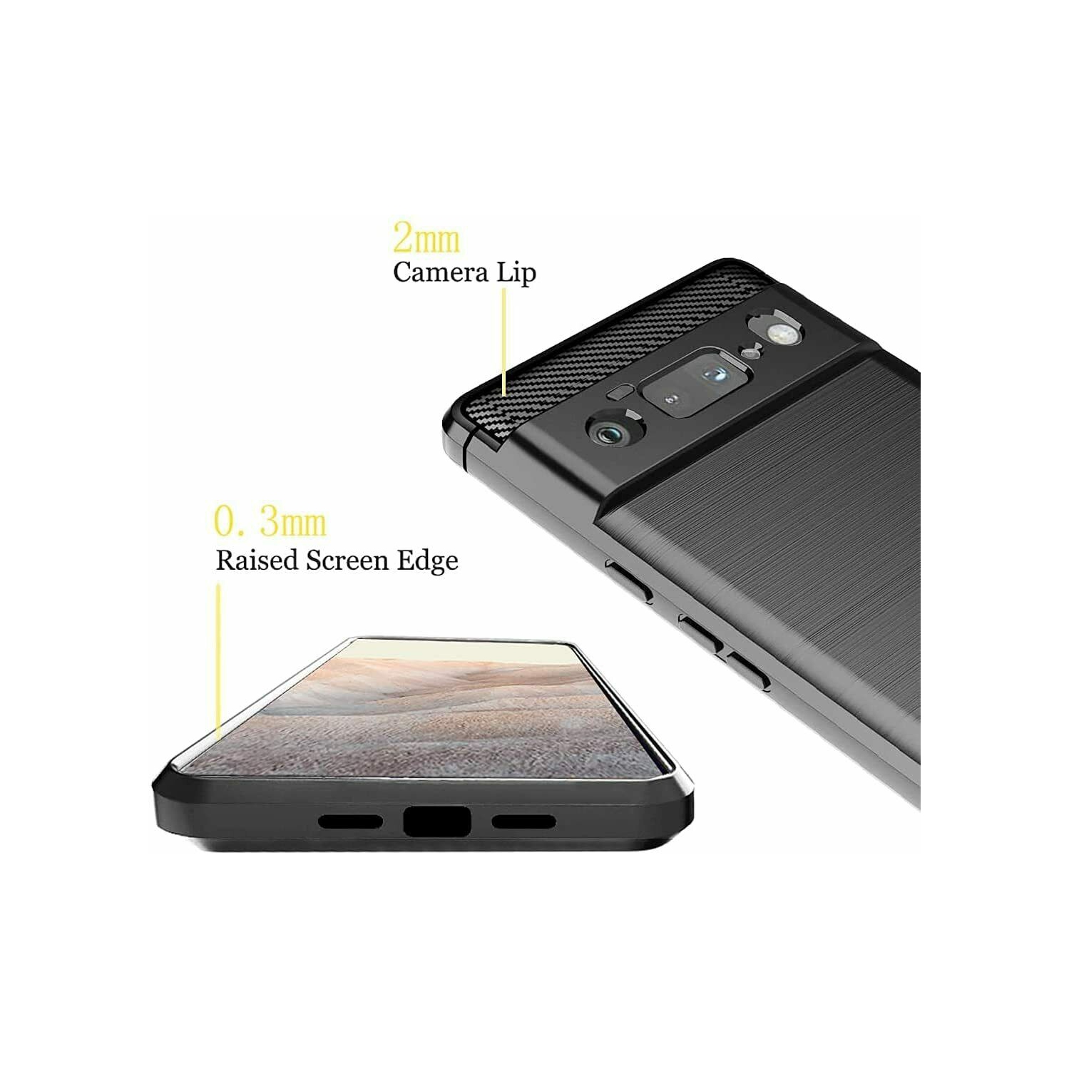 Étui SuperShield pour Pixel 6 de Google, étui antichoc souple en silicone pour Pixel 6 de Google