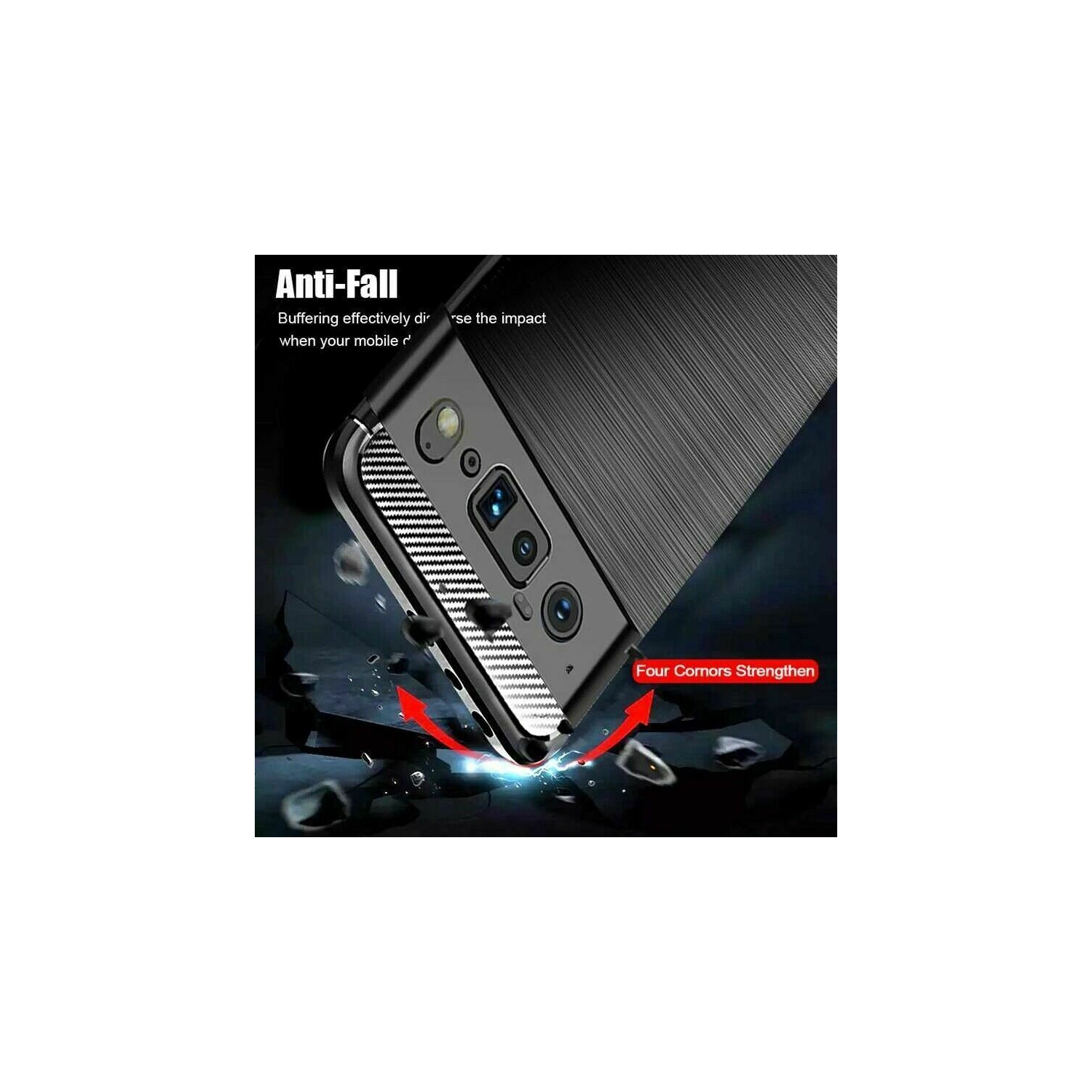 Étui SuperShield pour Pixel 6 Pro de Google avec protecteur d'écran pour Pixel 6 Pro de Google. [3-en-1] housse en fibre de carbone résistant aux