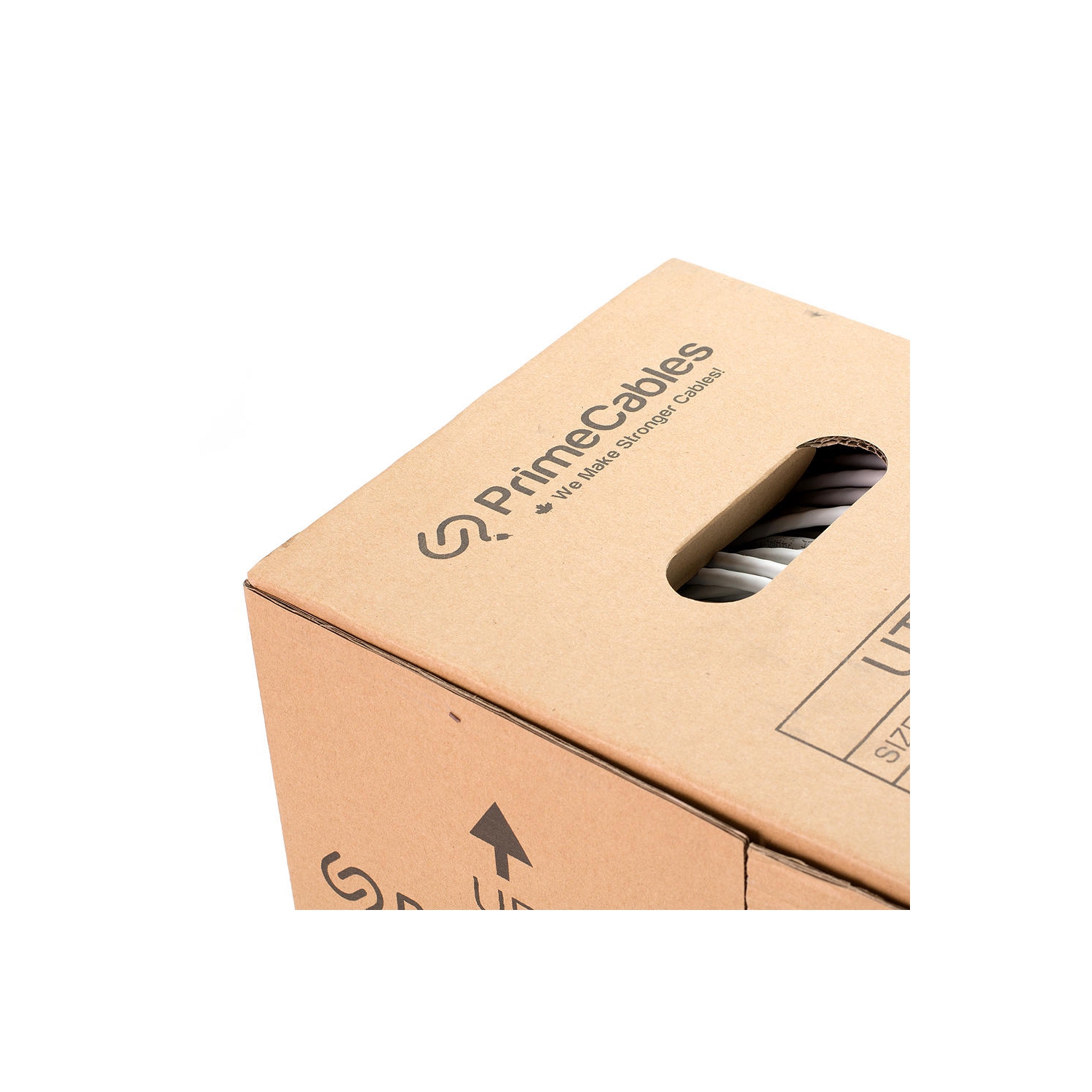 Câble Ethernet blanc en vrac Cat5e 1000ft, 24AWG pi/s UTP solide, en vrac, coté mural