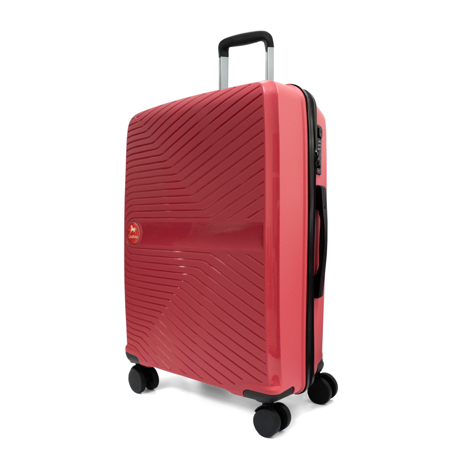 Valise rigide à enregistrer coloré de 24 po de Cavalinho - Corail