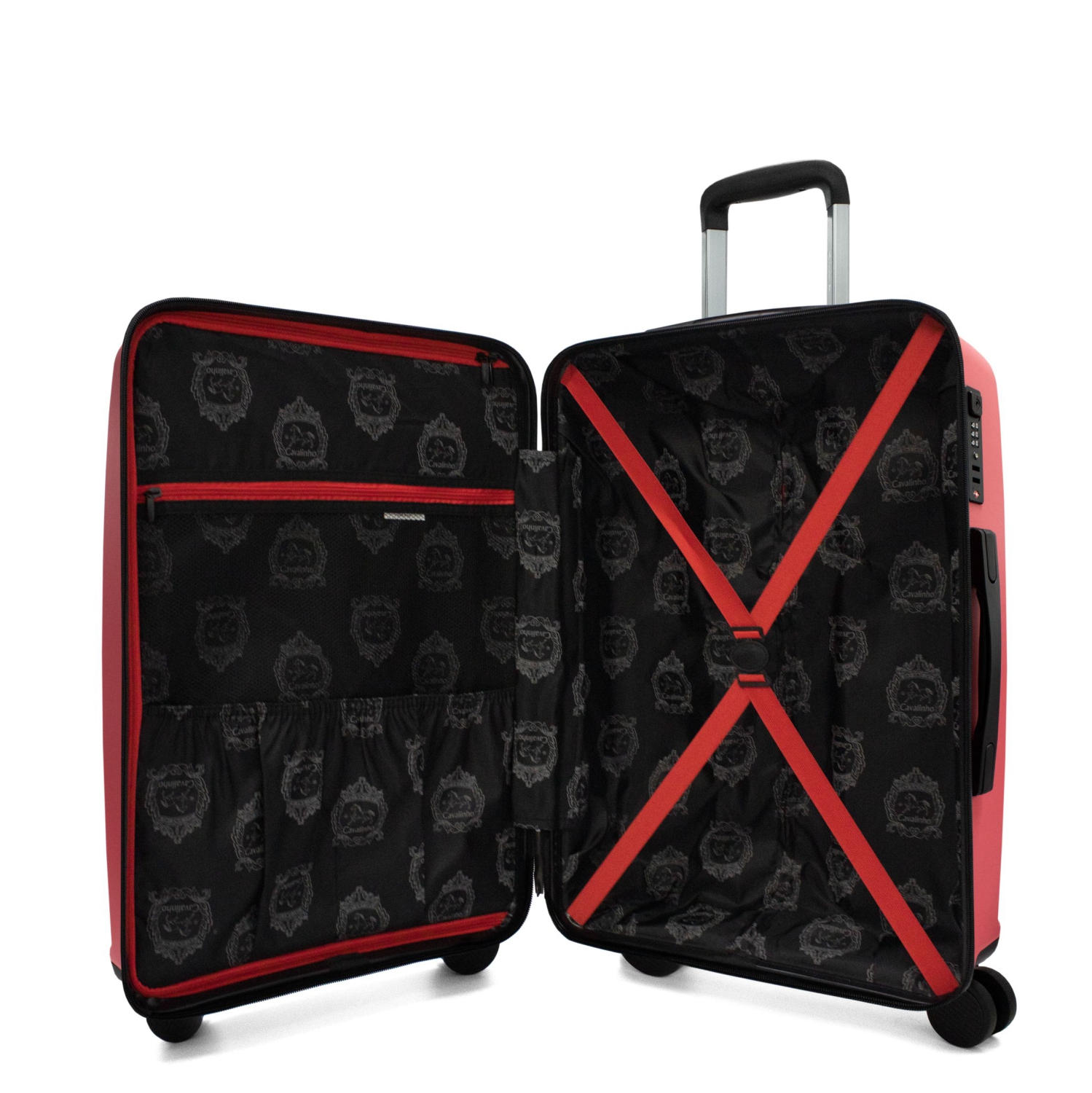 Valise rigide à enregistrer coloré de 24 po de Cavalinho - Corail