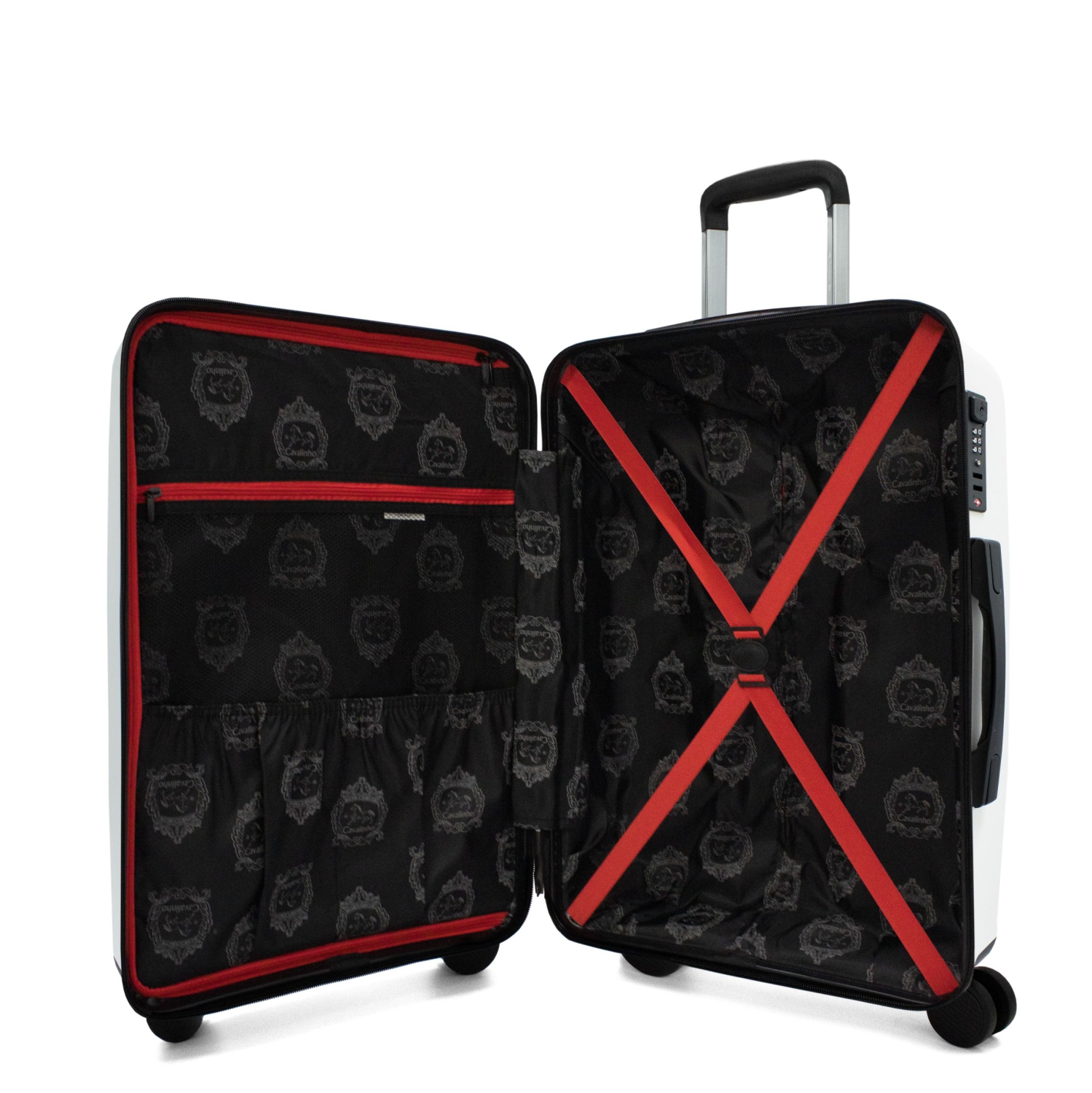 Cavalinho Colorful Check-in Hardside 24" Luggage - White