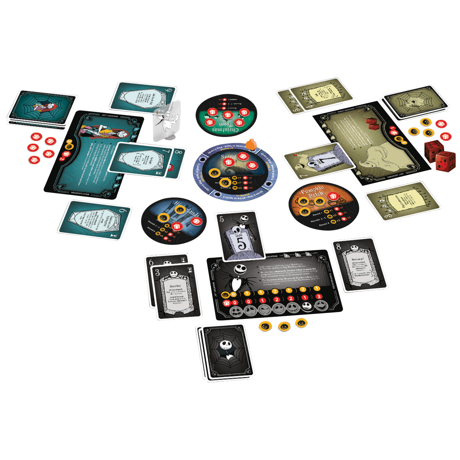 Jeu de cartes Time Burton's The Nightmare Before Christmas: Take over the Holidays - Anglais