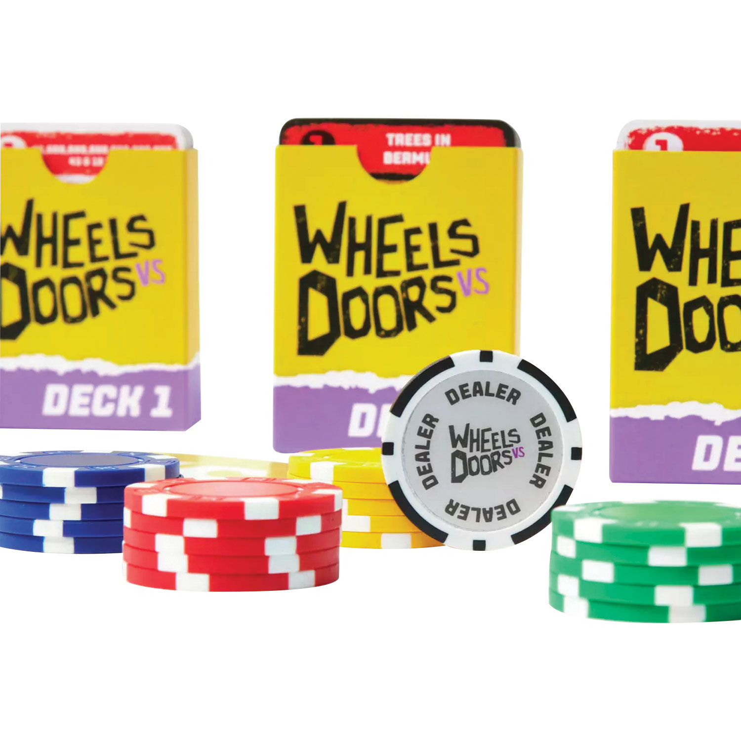 Wheels Vs Doors Card Game - English
