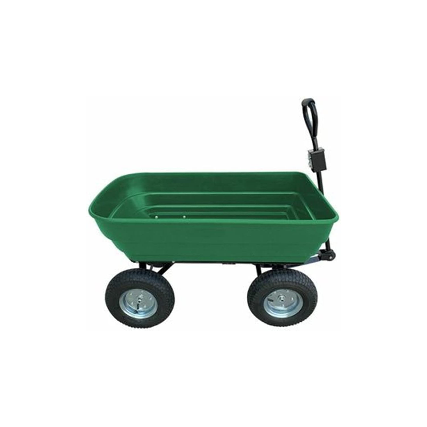 Garden Dump Cart, Garden Cart Heavy Duty Utility Lawn Yard Dump Cart with Sturdy Steel Frame and 10" Pneumatic Tires