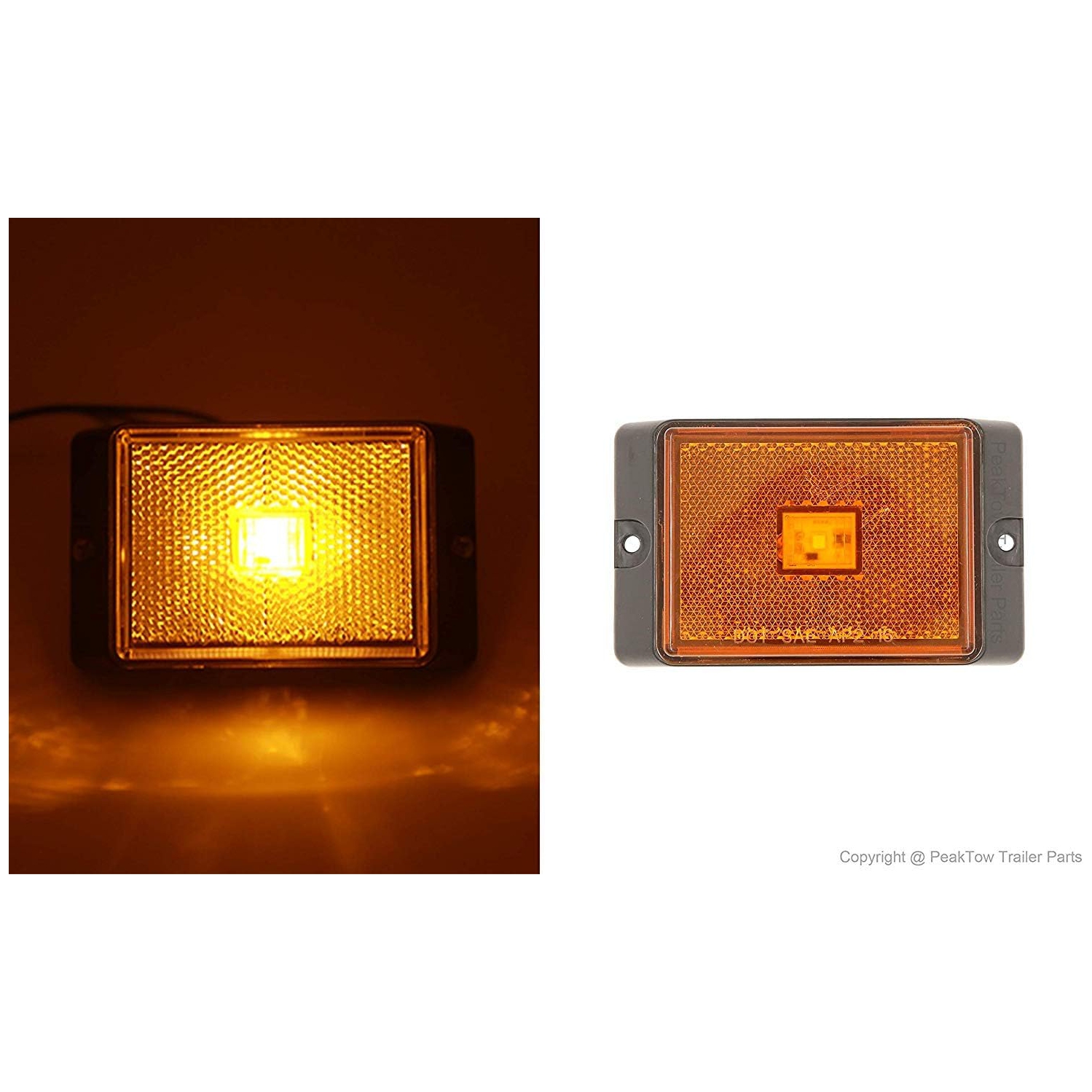 Ensemble d'éclairage de remorque arrière submersible DEL de luxe 12 V pour remorques de moins de 80 po de largeur