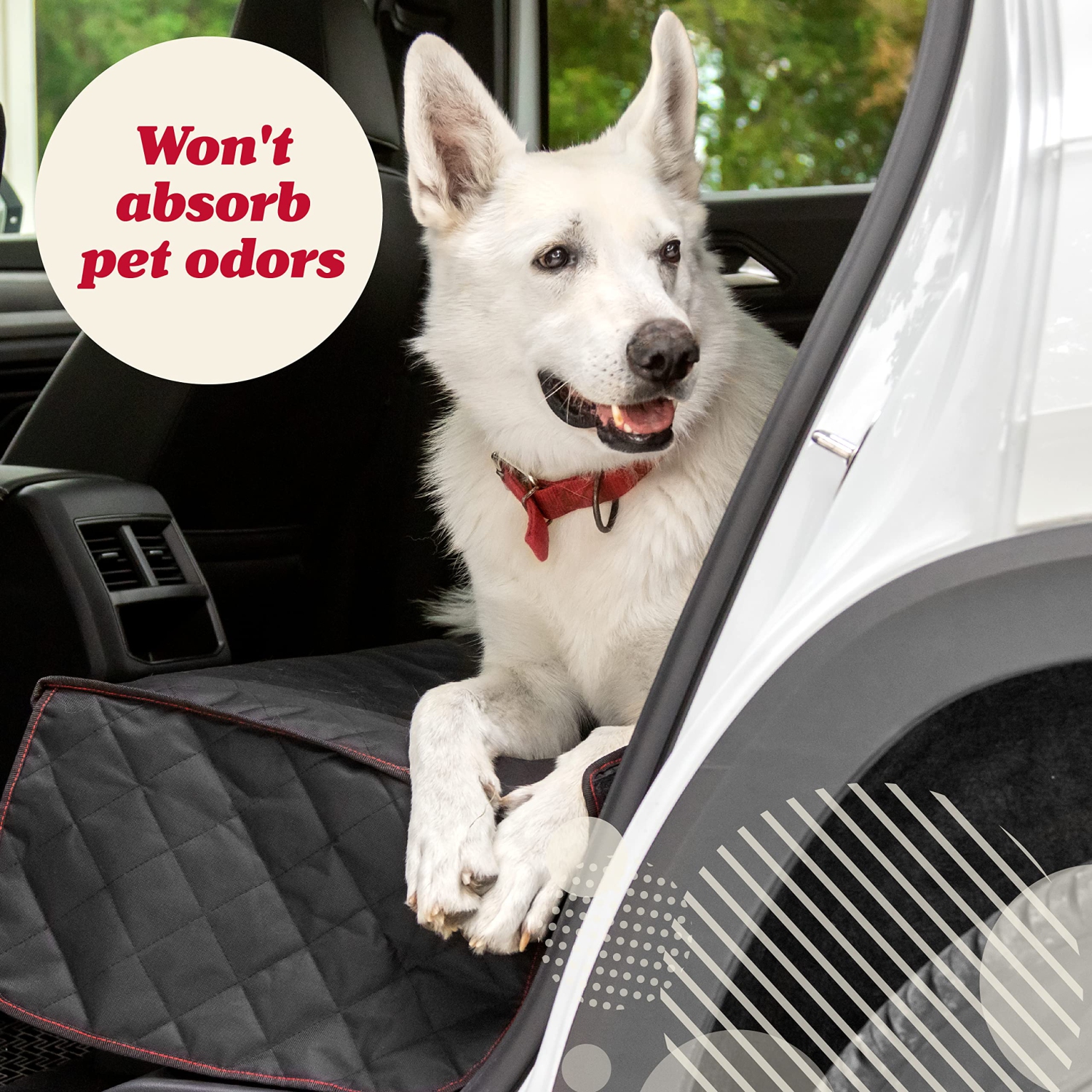 Gear Dog Car Seat Cover for Back Seat, Protects from Scratches, Scuffs, Shedding, Mud, & More, 100% Waterproof, Non-Slip Cover Stays Securely in