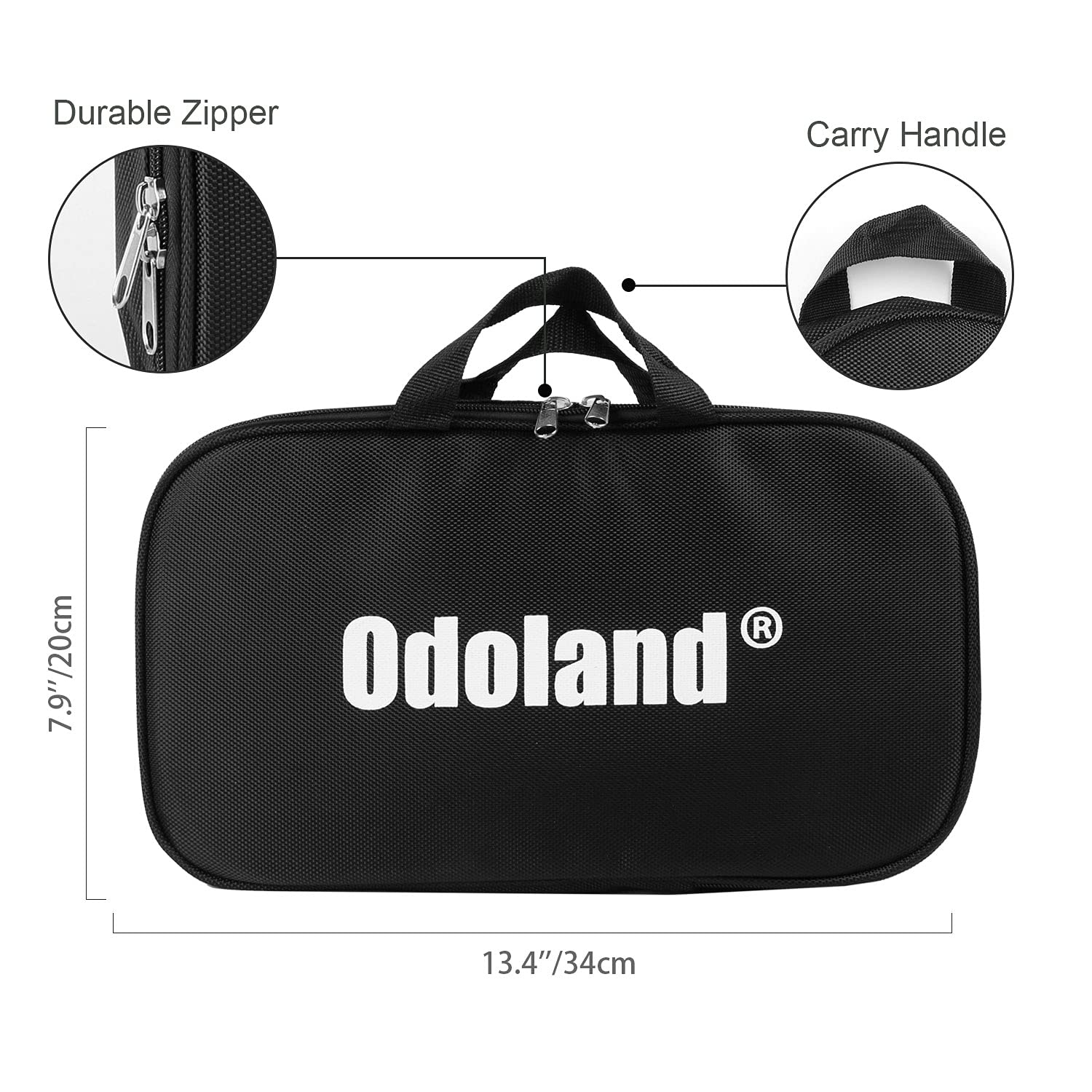 Odoland 8 Pcs Camping Cookware Utensils Travel Set, Camp Kitchen Utensil  Organizer with Tongs, Scissors, Cutting Board, Rice Paddle and Water