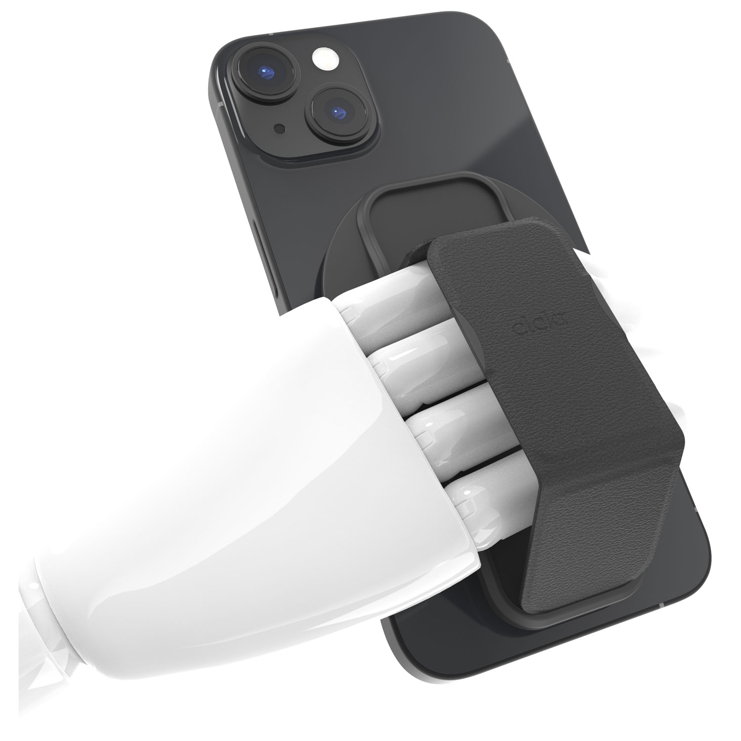 Poignée et support MagSafe de CLCKR pour cellulaire - Noir